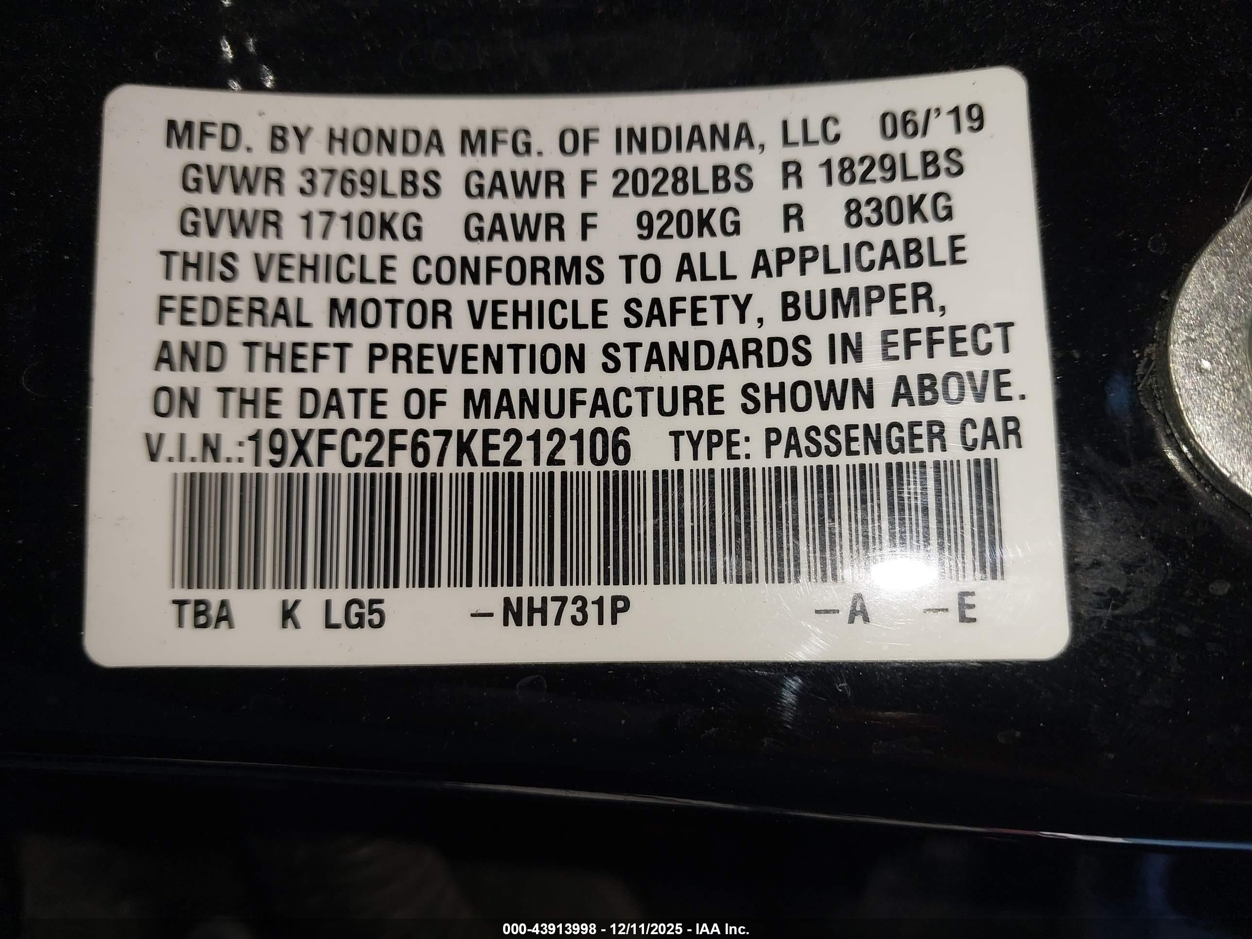 HONDA CIVIC image 9