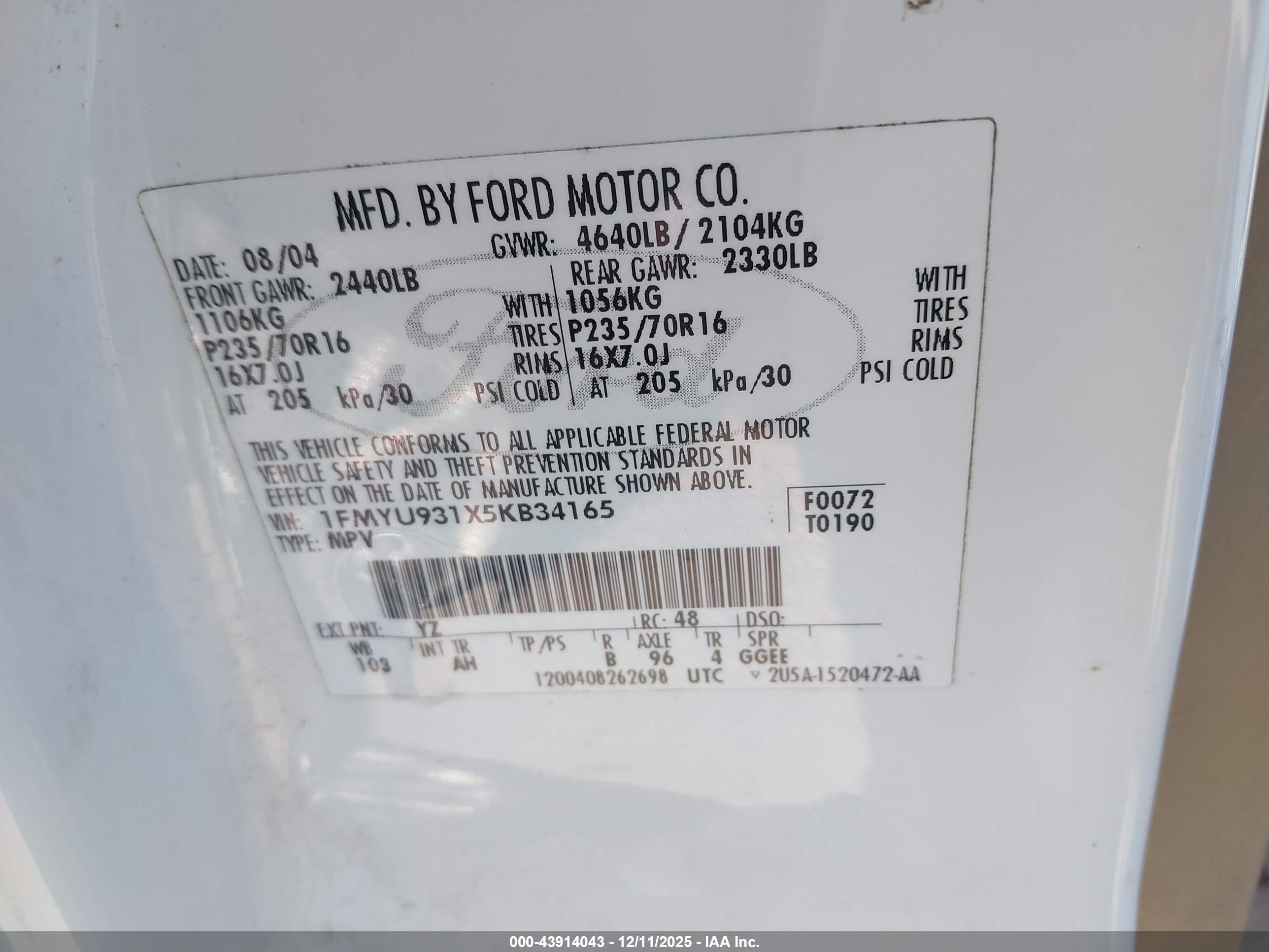 FORD ESCAPE image 9