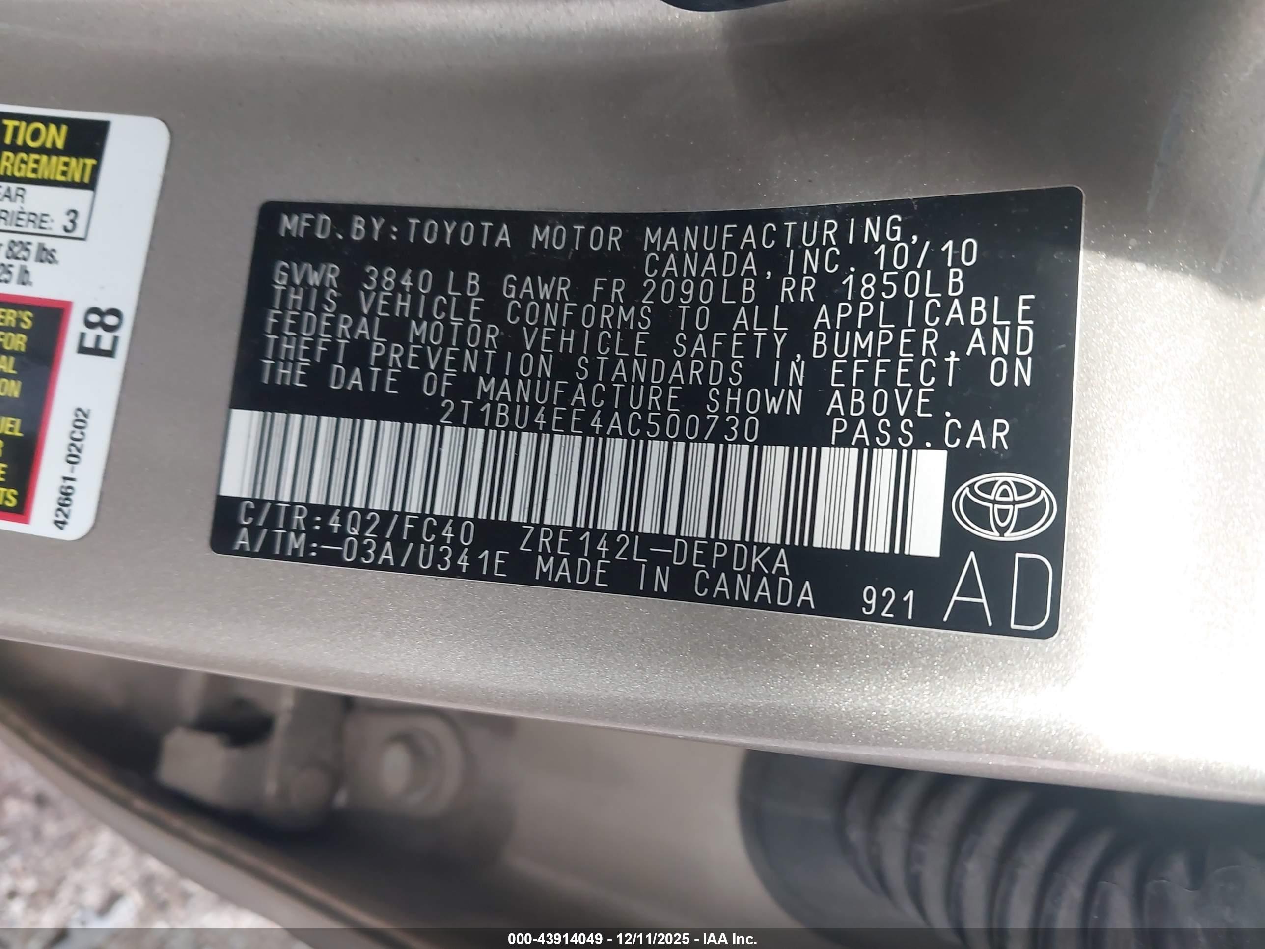 TOYOTA COROLLA image 9