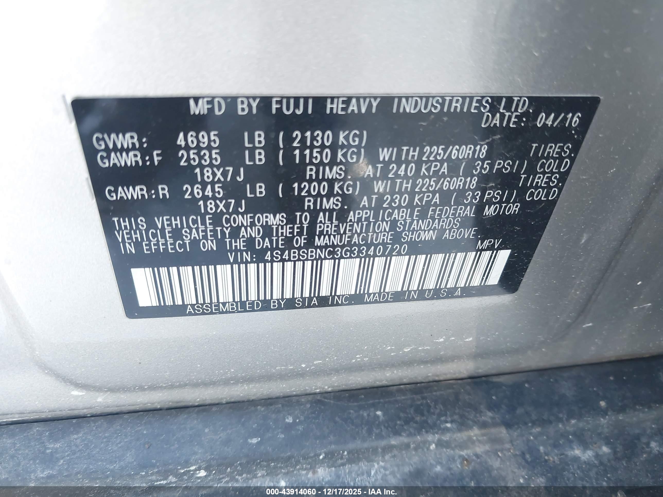 SUBARU OUTBACK image 9