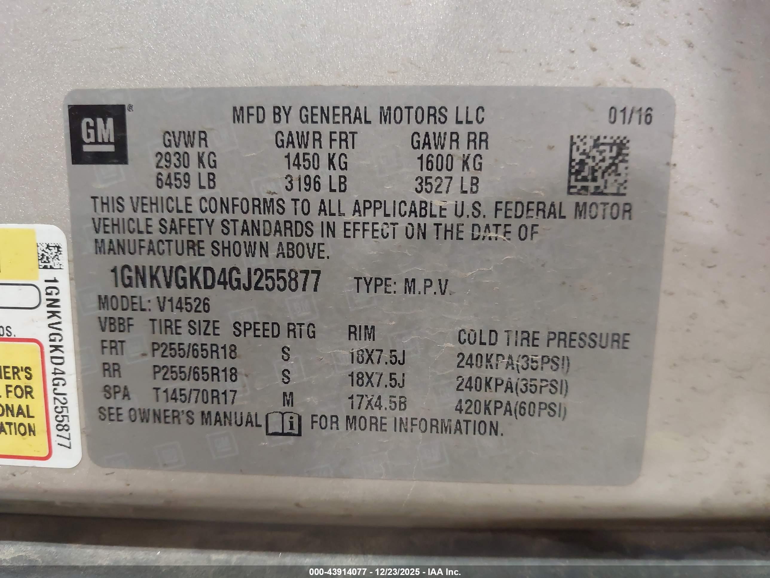 CHEVROLET TRAVERSE image 9