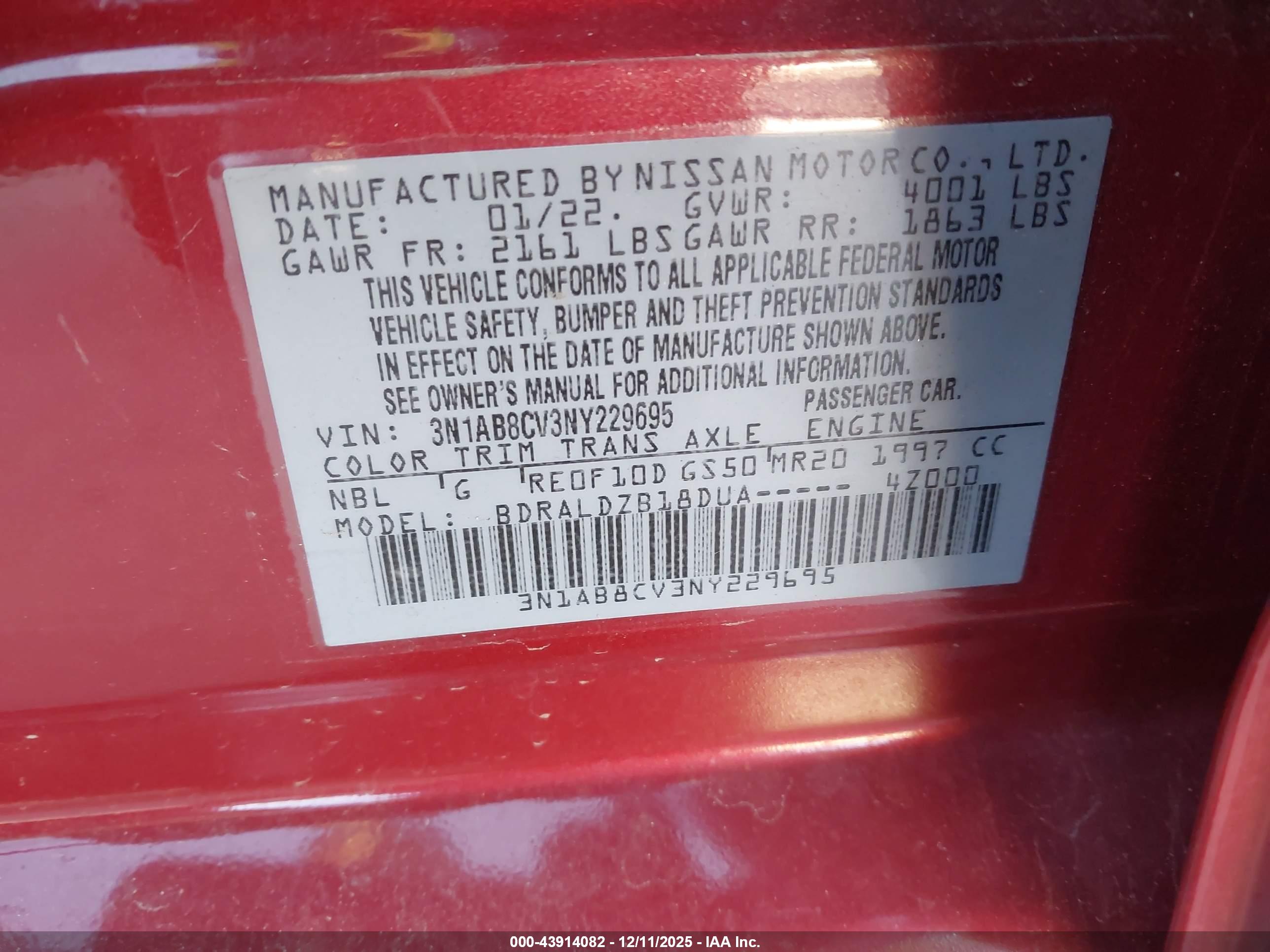 NISSAN SENTRA image 9