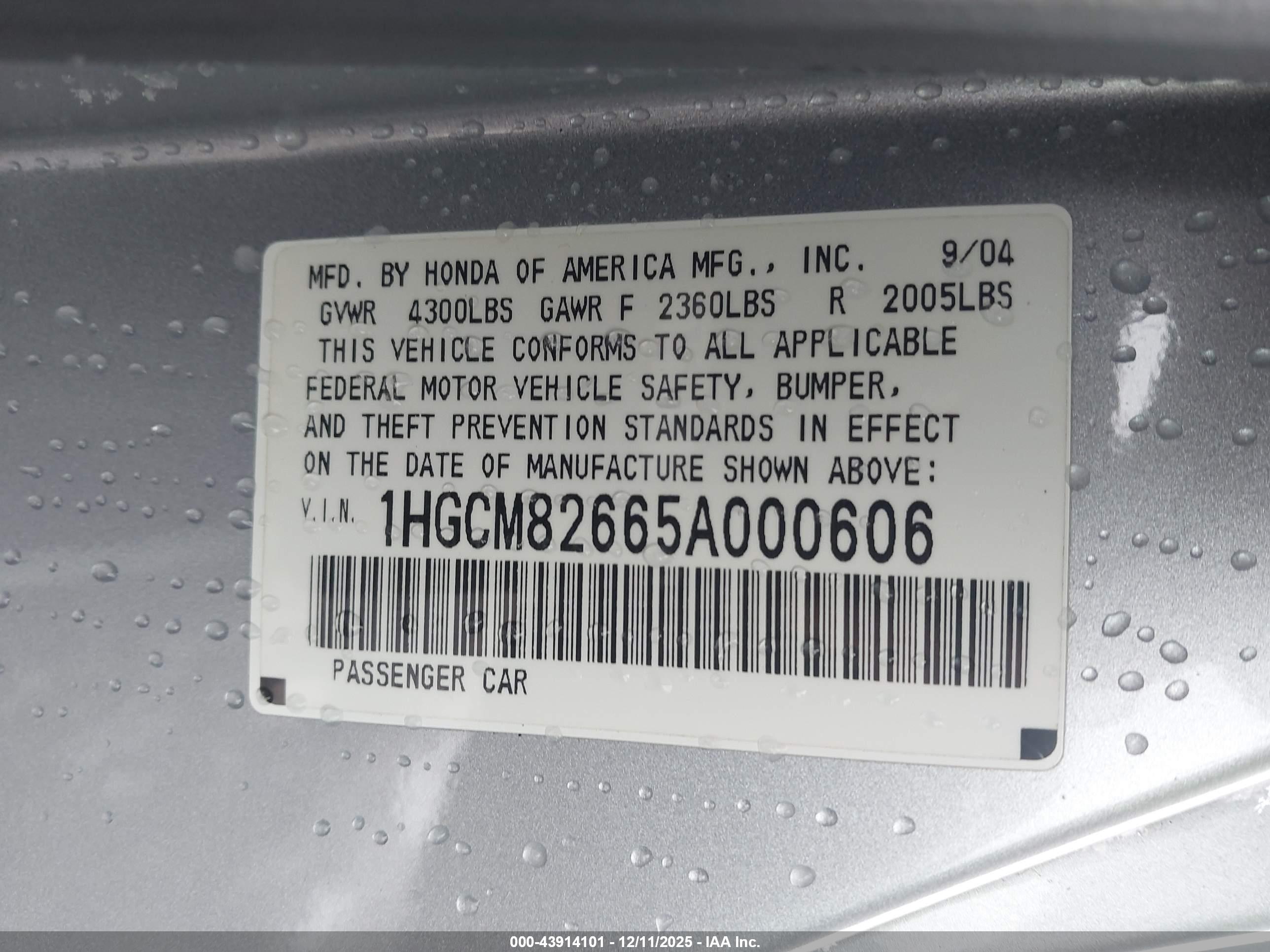 HONDA ACCORD image 9