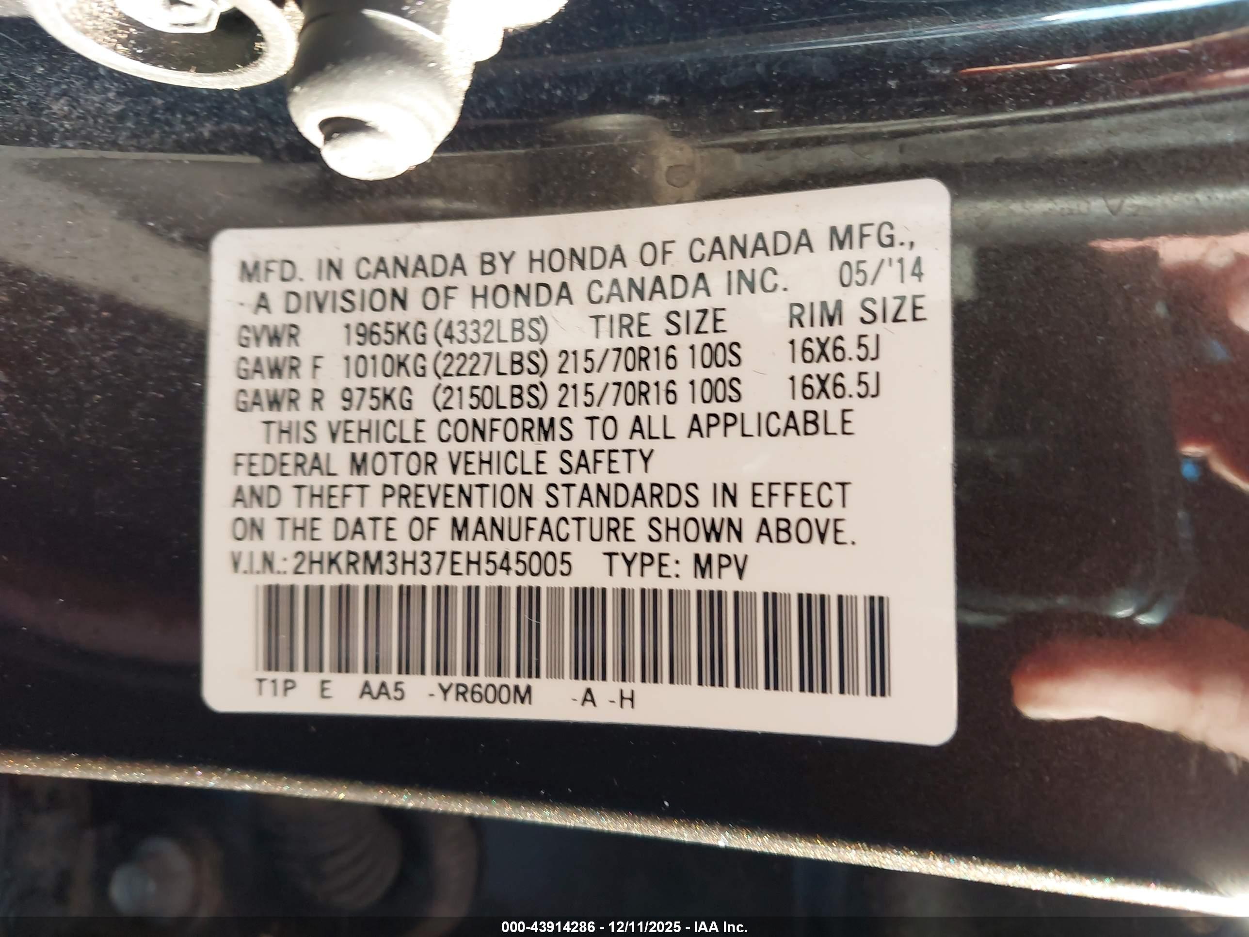 HONDA CR-V image 9