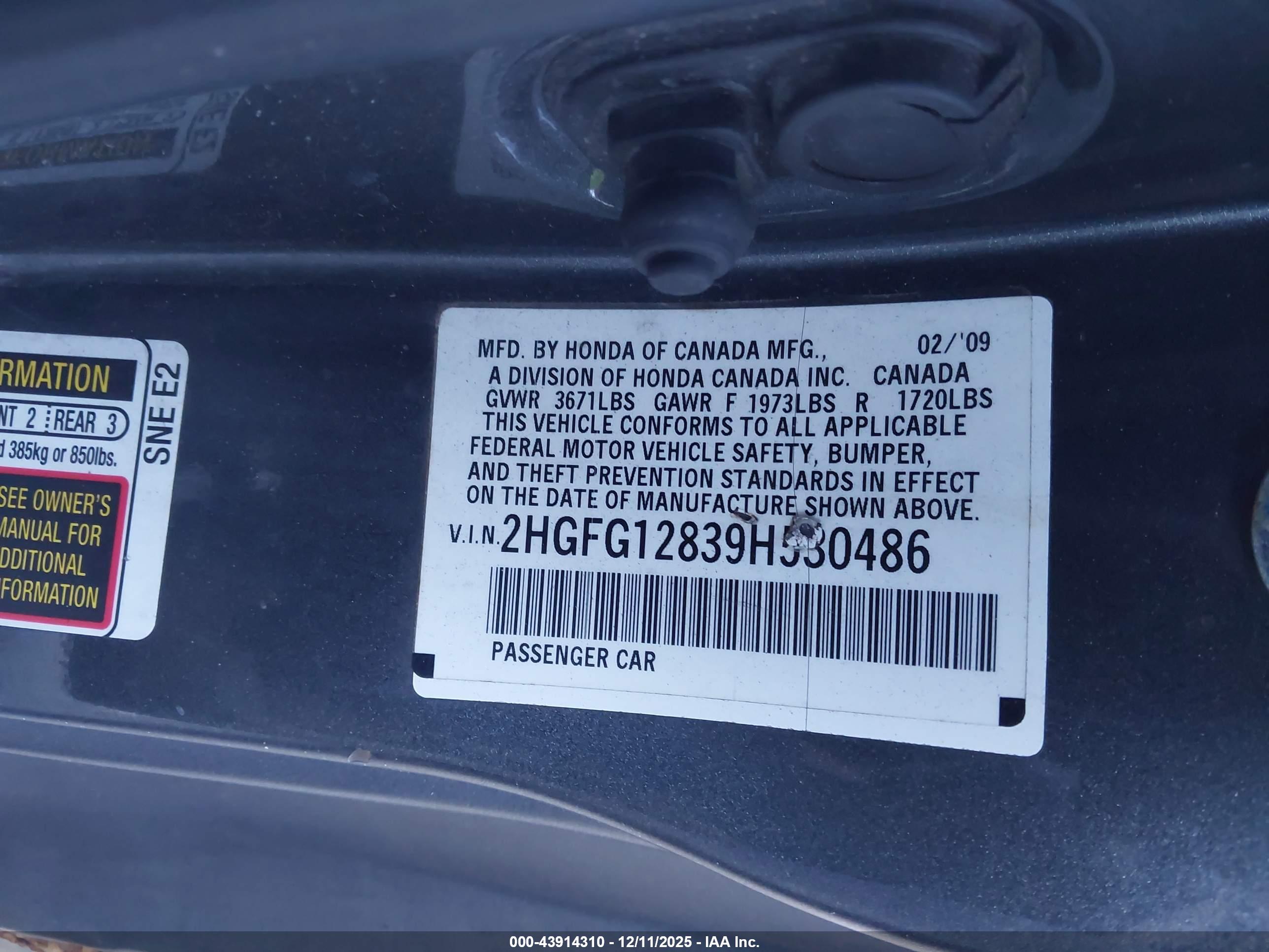 HONDA CIVIC image 9