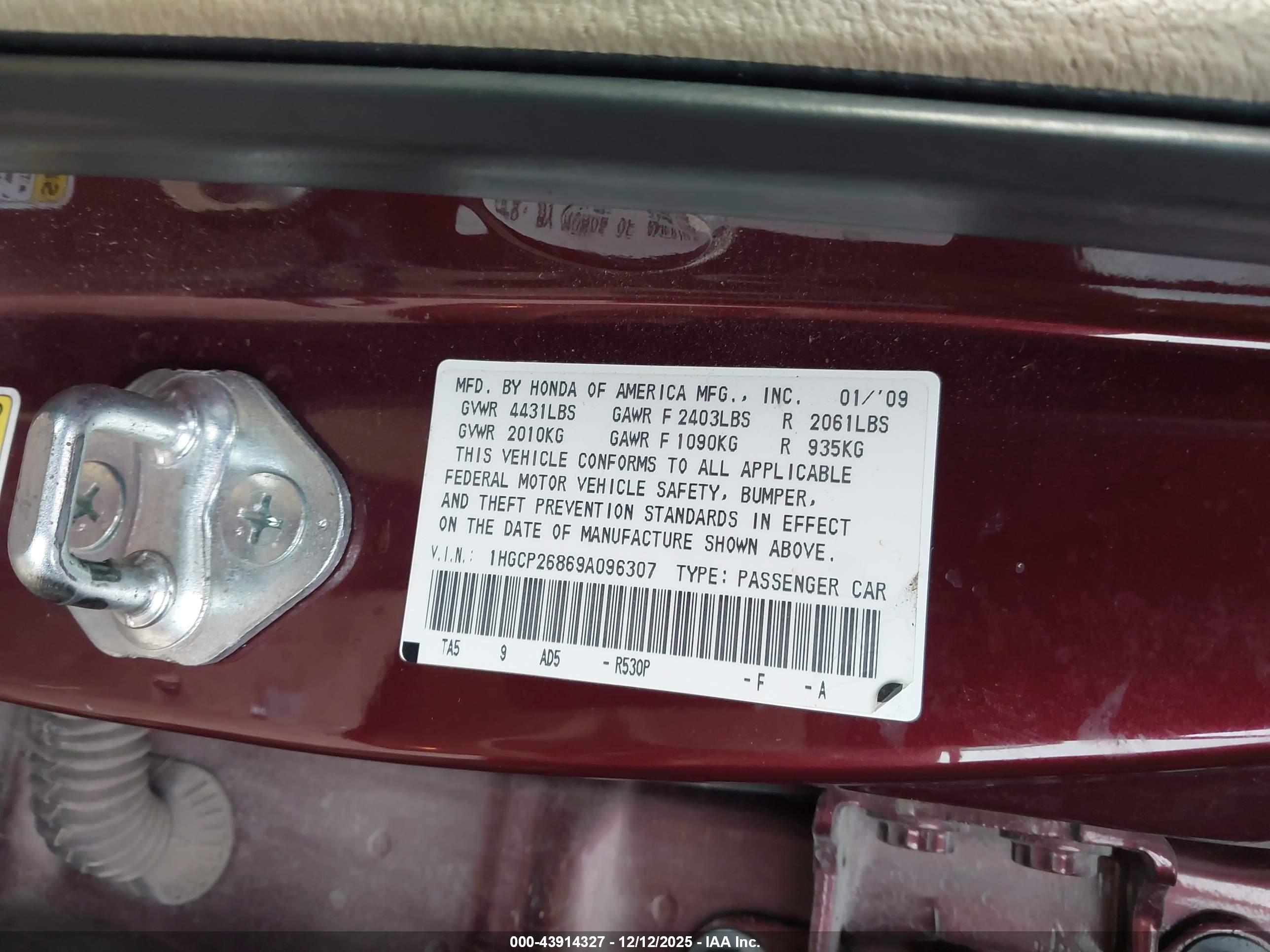 HONDA ACCORD image 9