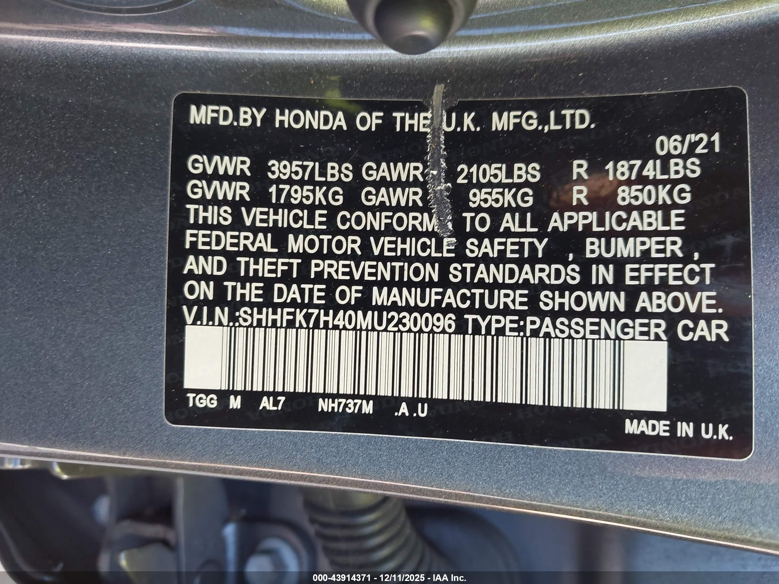 HONDA CIVIC image 9