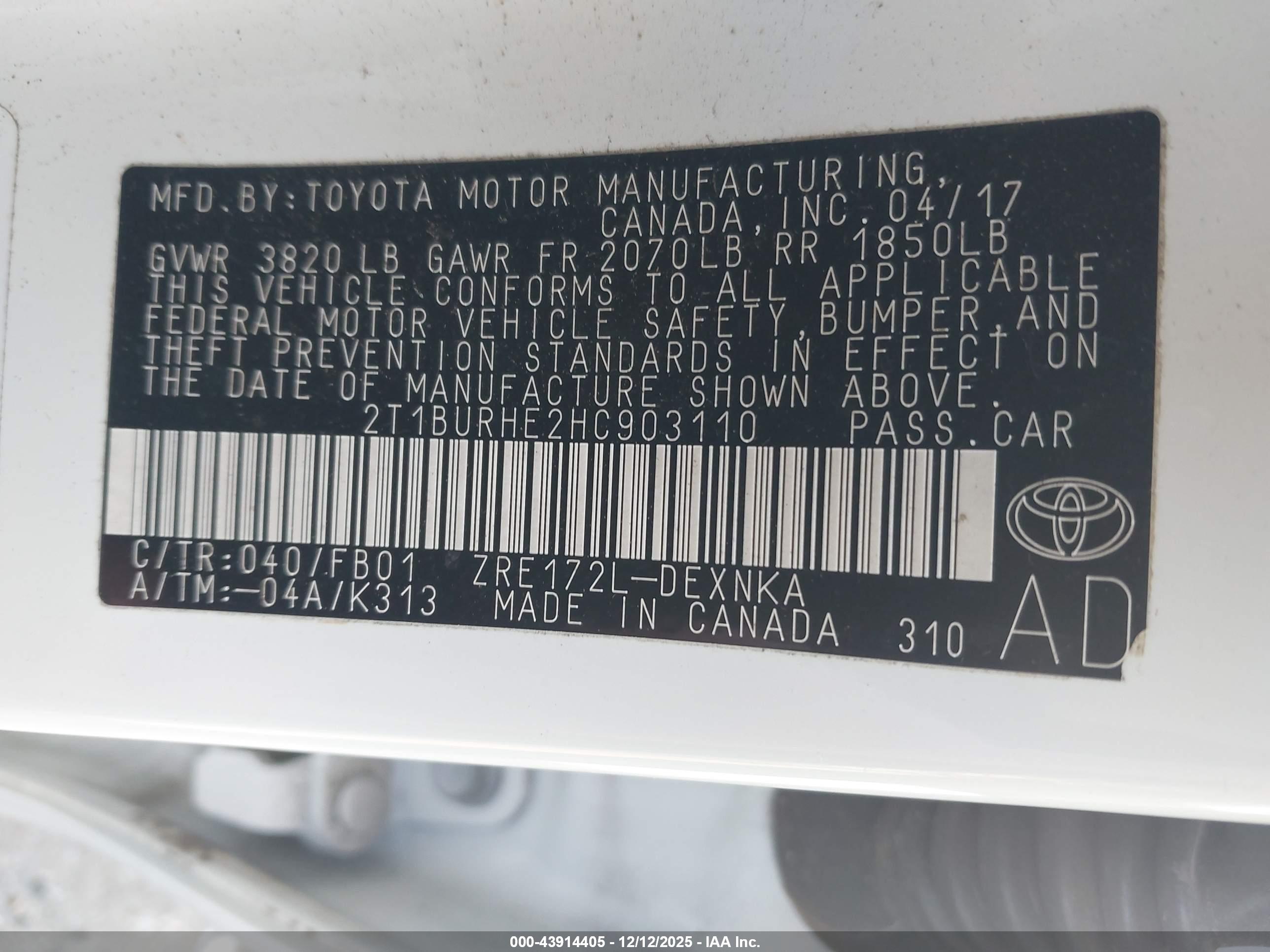 TOYOTA COROLLA image 9