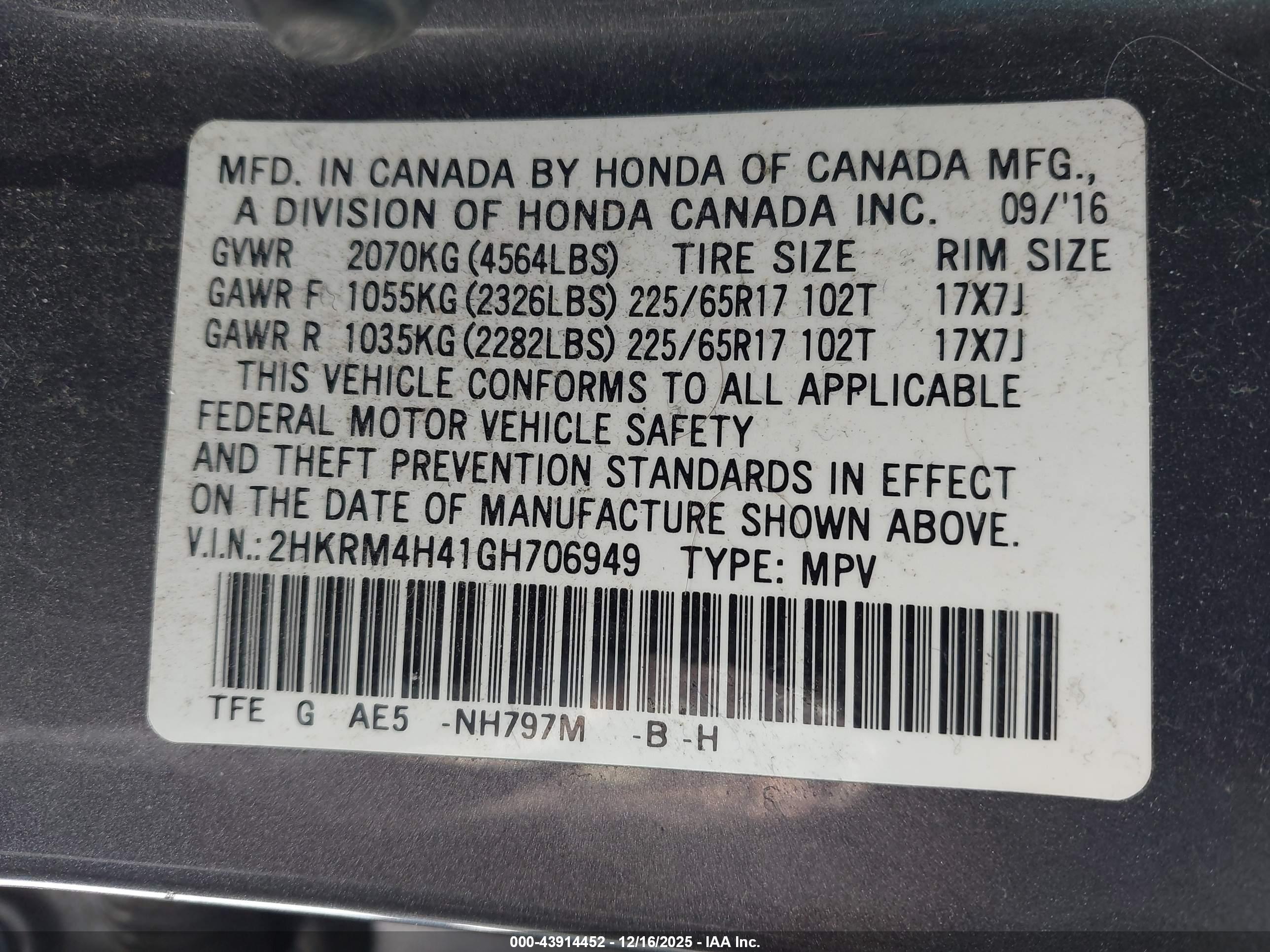 HONDA CR-V image 9