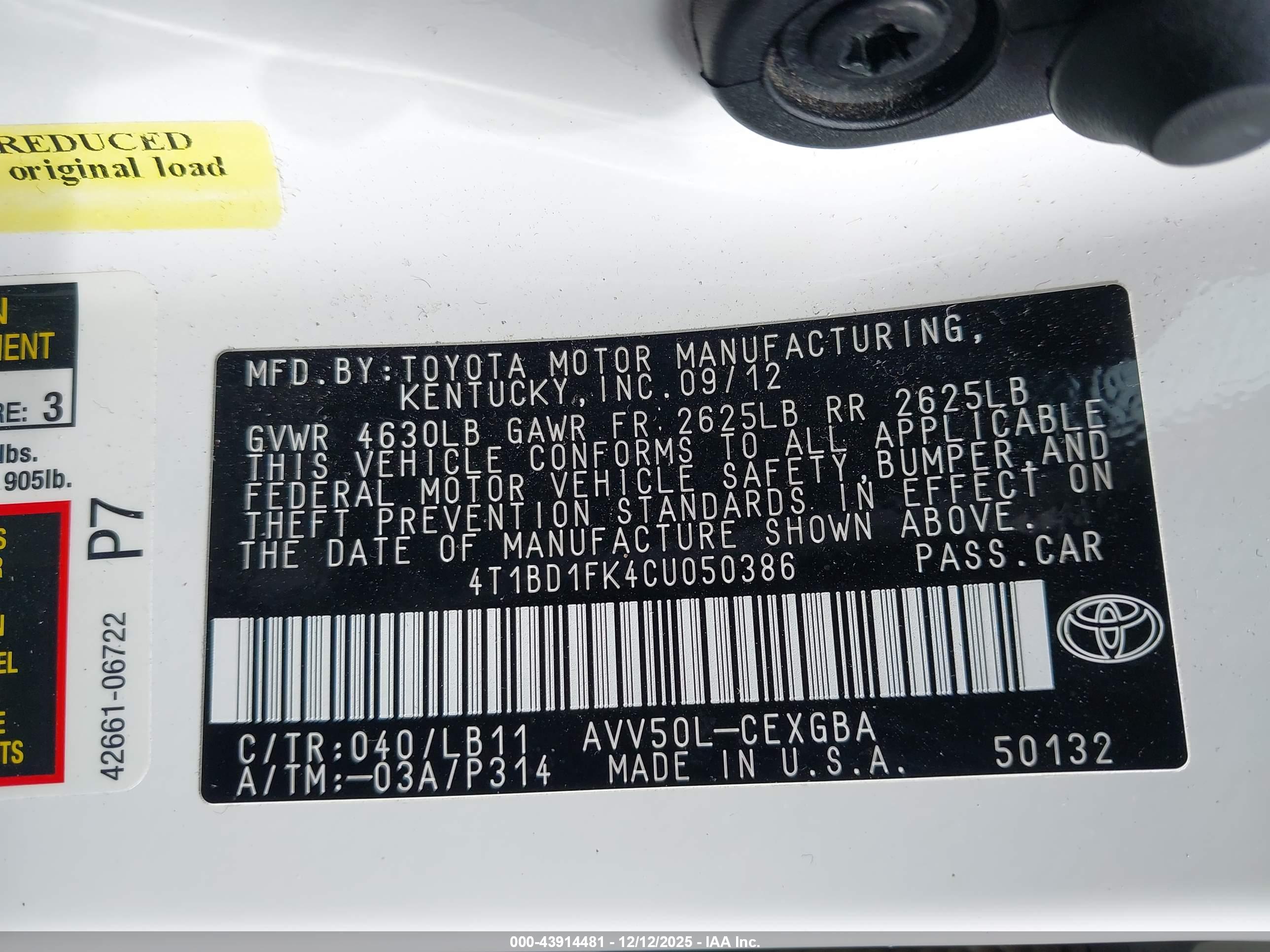 TOYOTA CAMRY image 9
