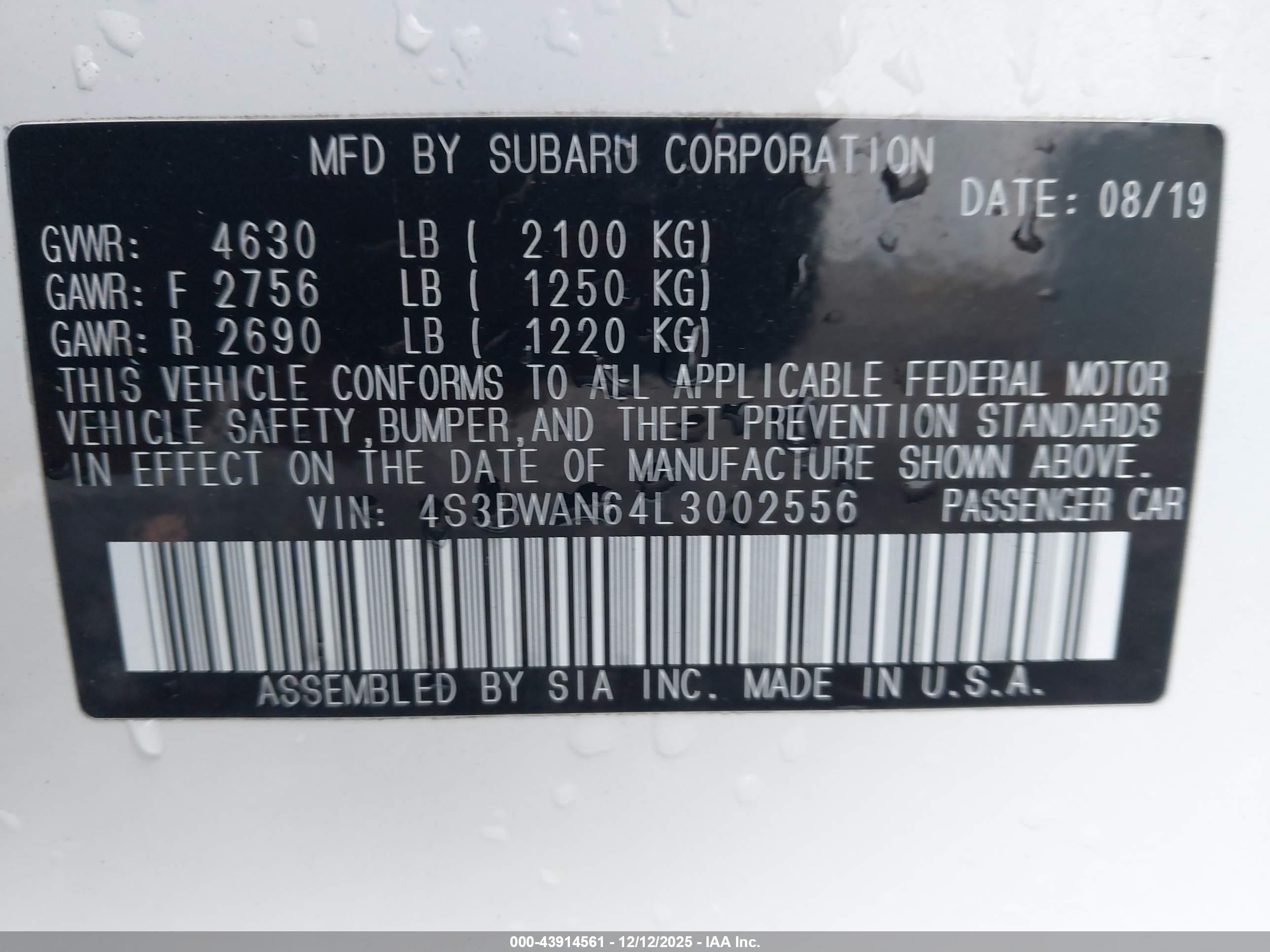 SUBARU LEGACY image 9