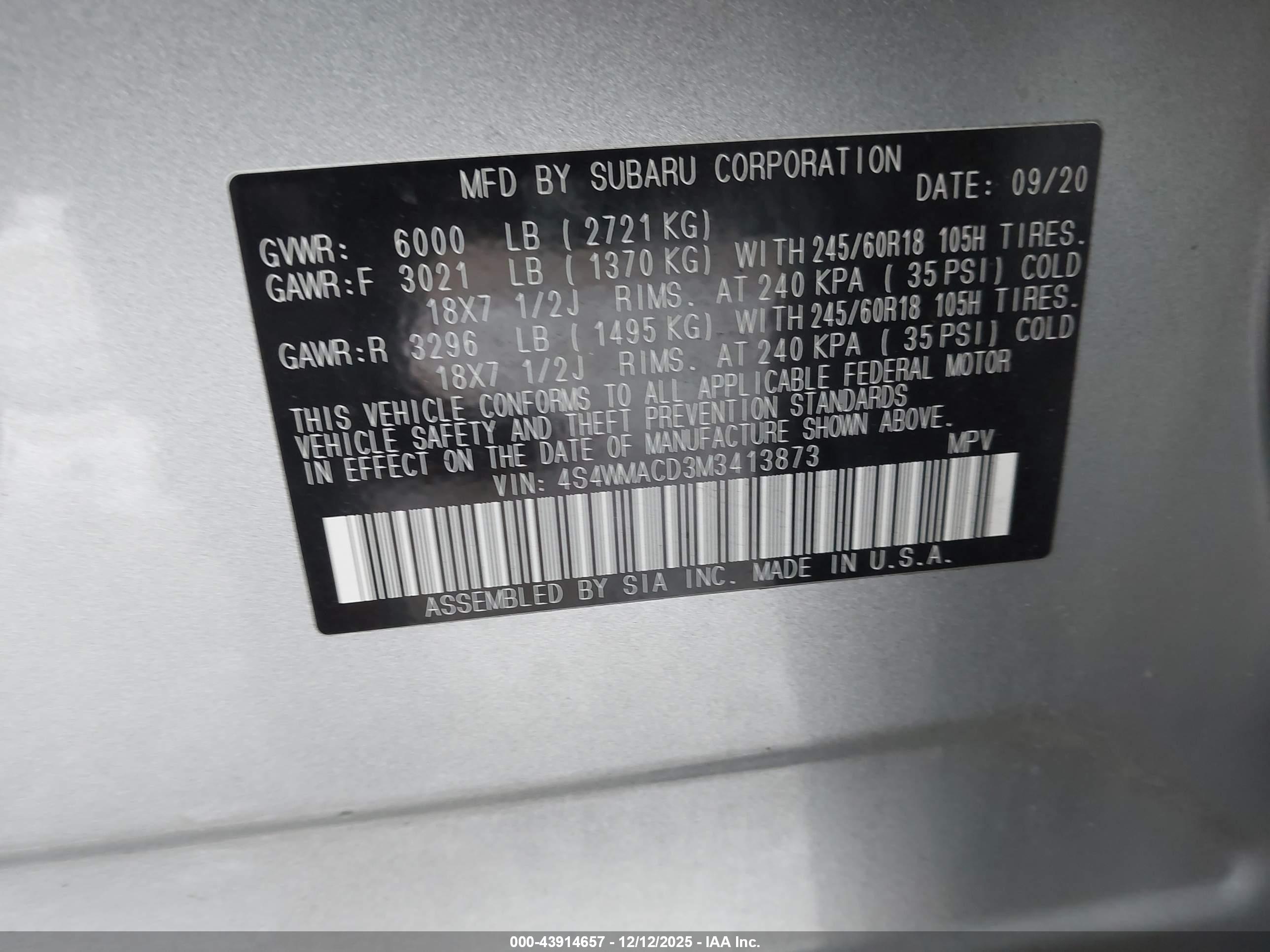 SUBARU ASCENT image 9