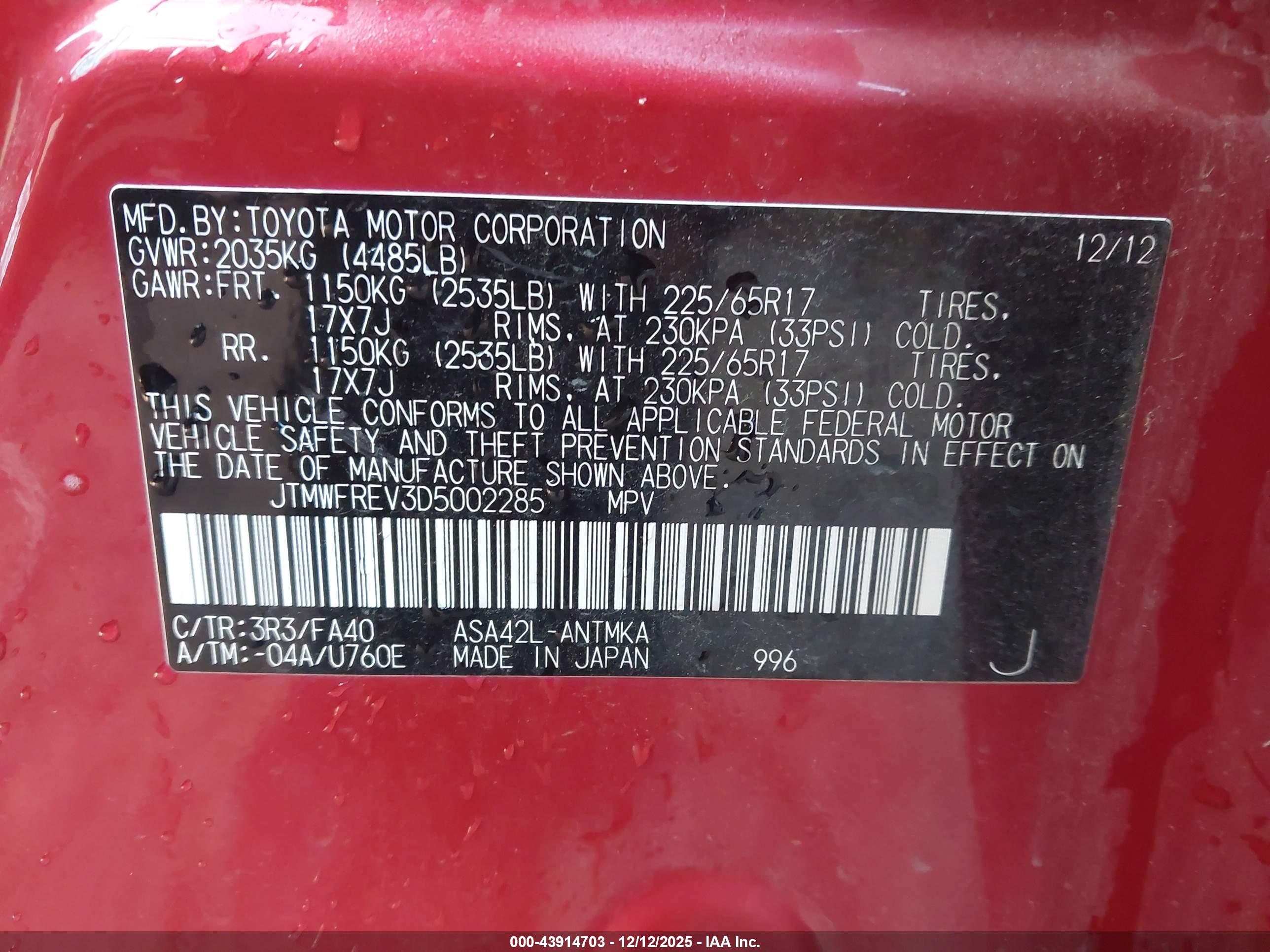 TOYOTA RAV4 image 9