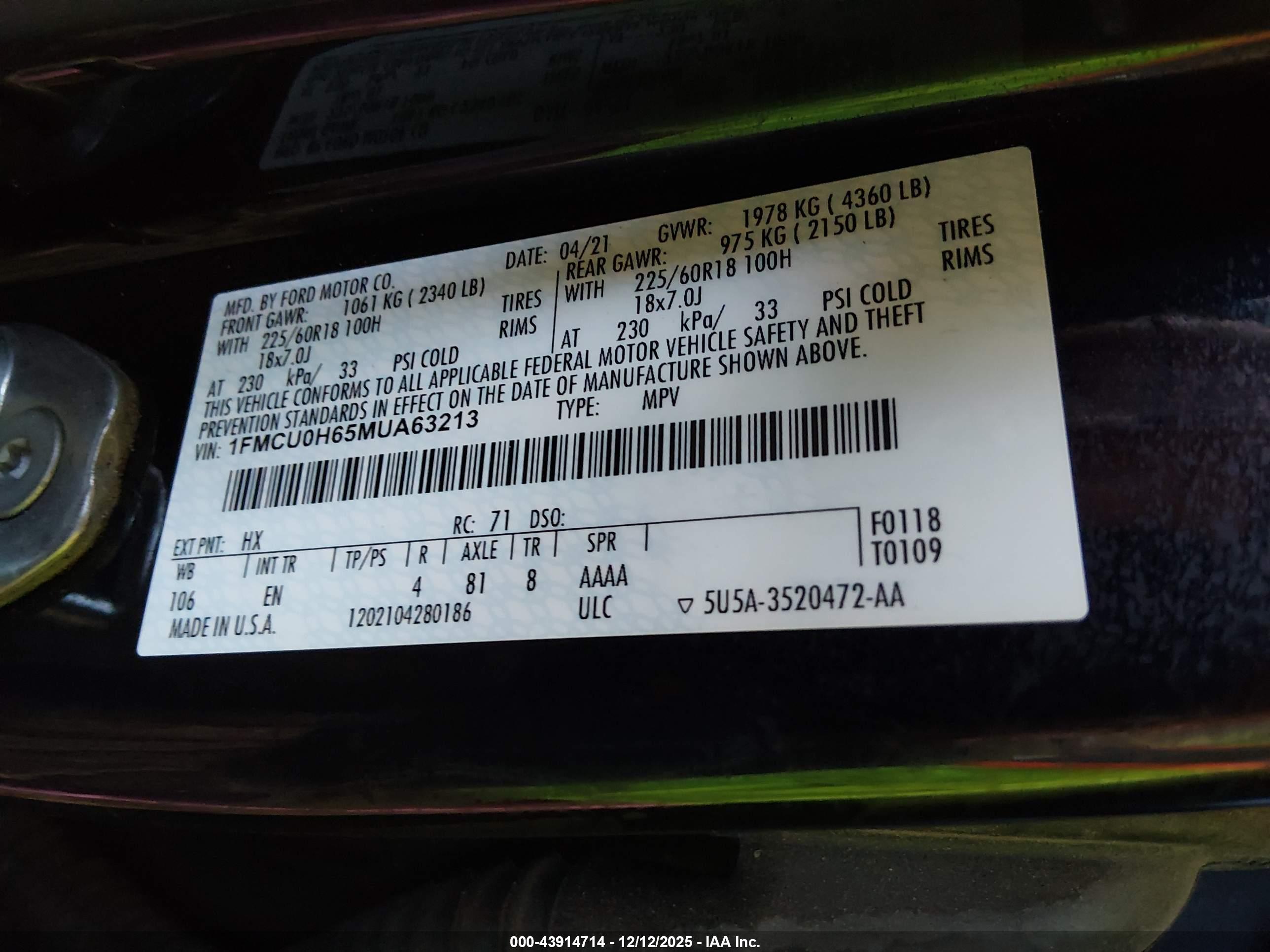 FORD ESCAPE image 9