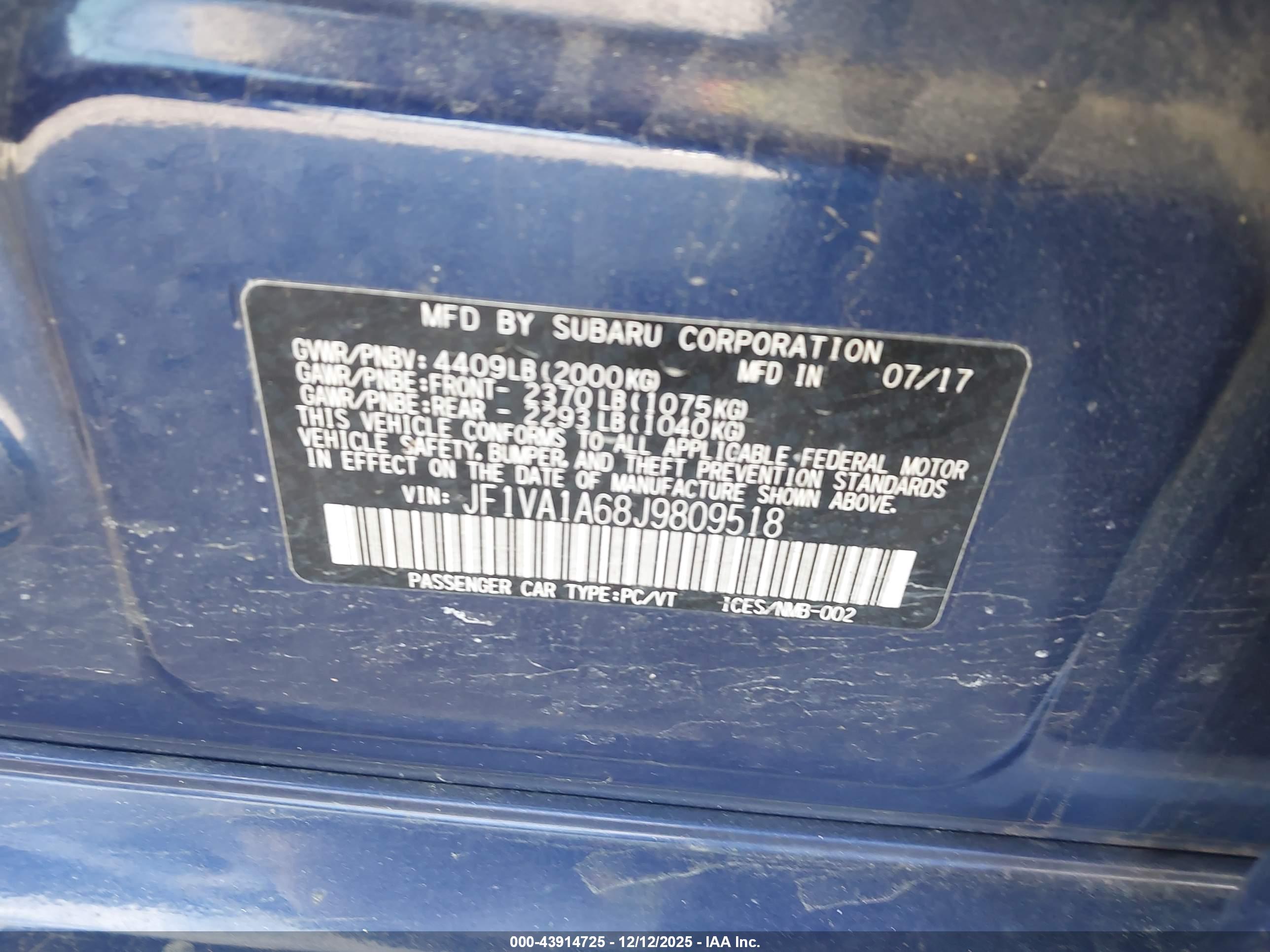 SUBARU WRX image 9