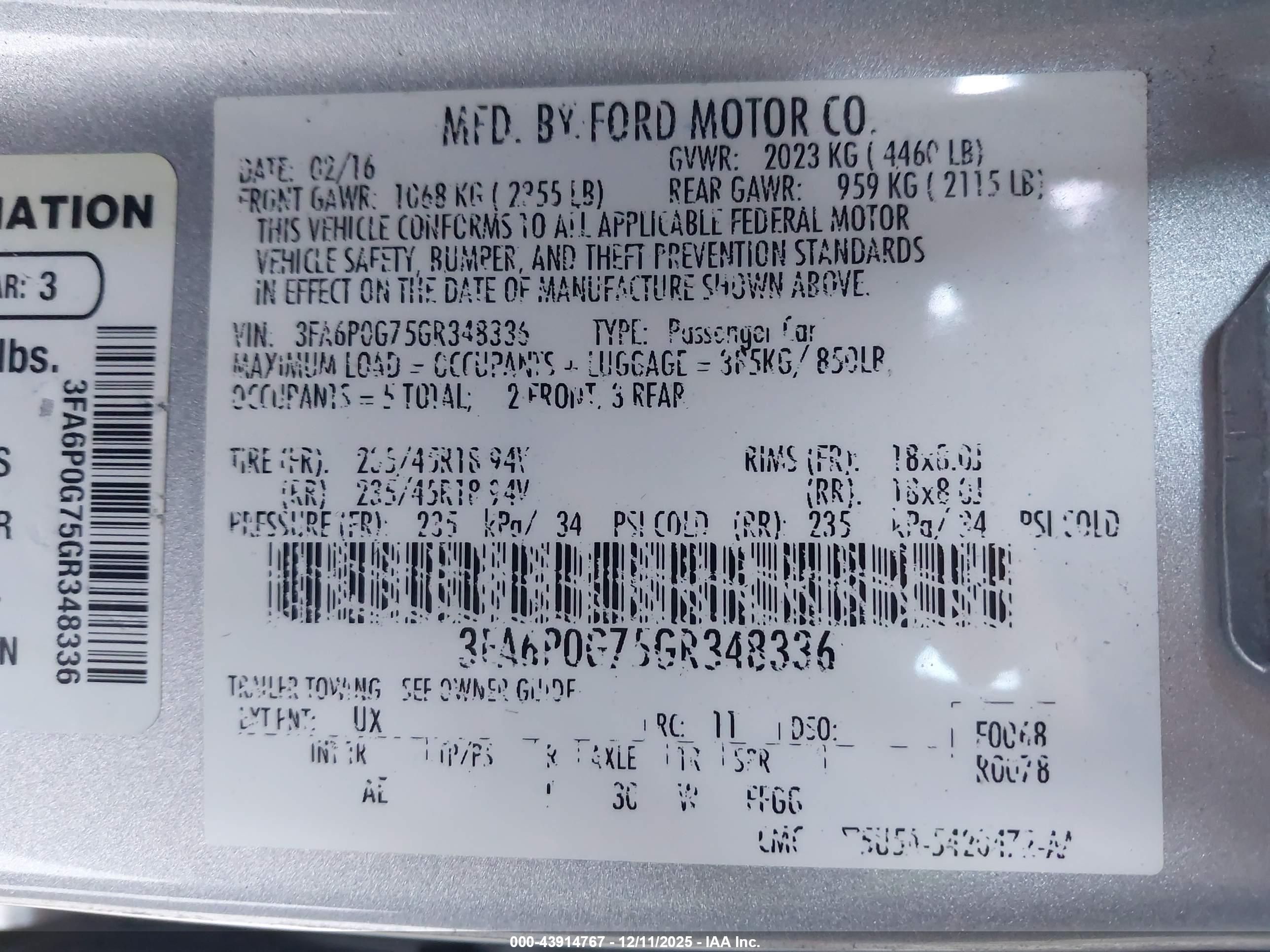 FORD FUSION image 9