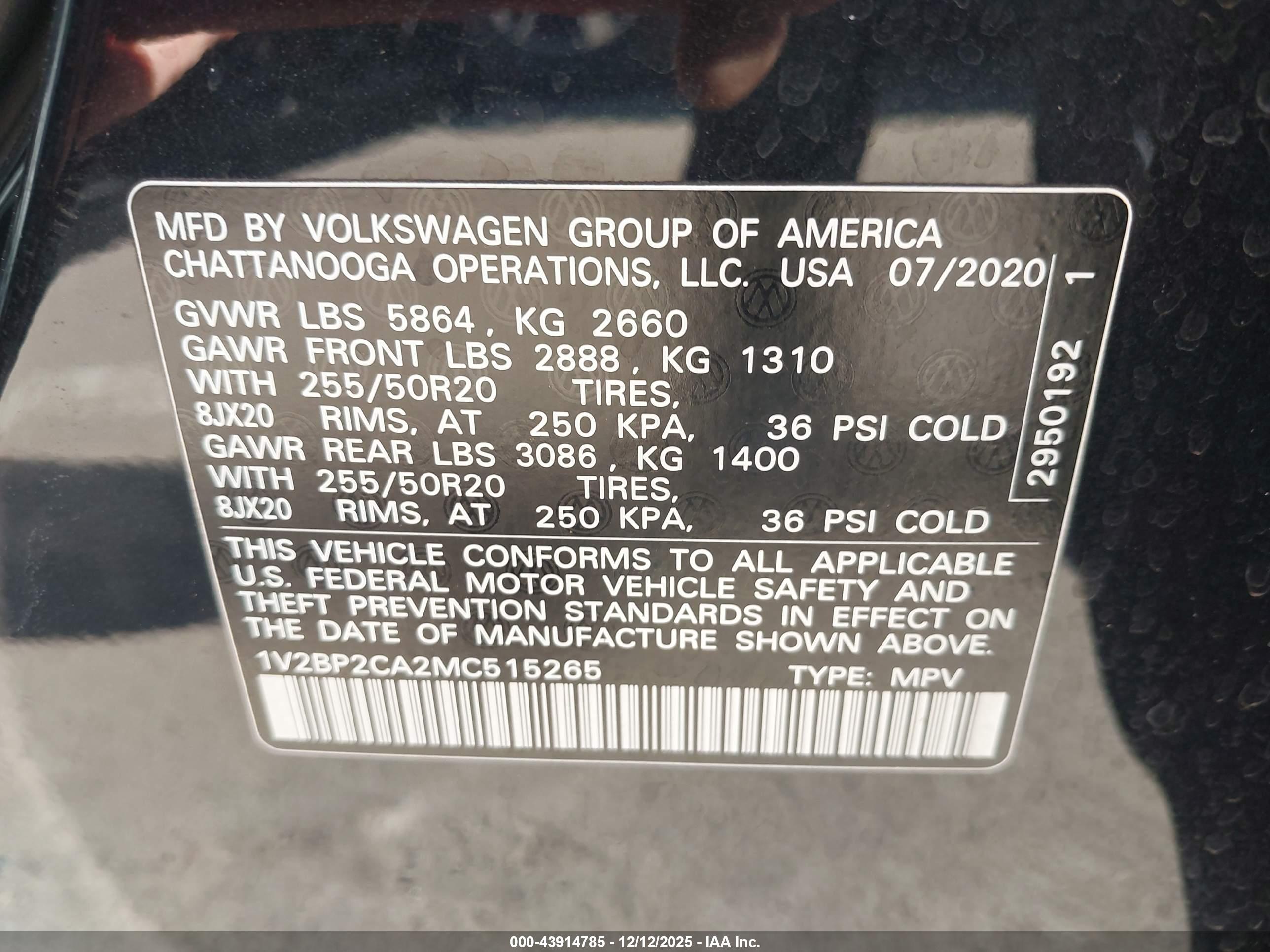 VOLKSWAGEN ATLAS image 9