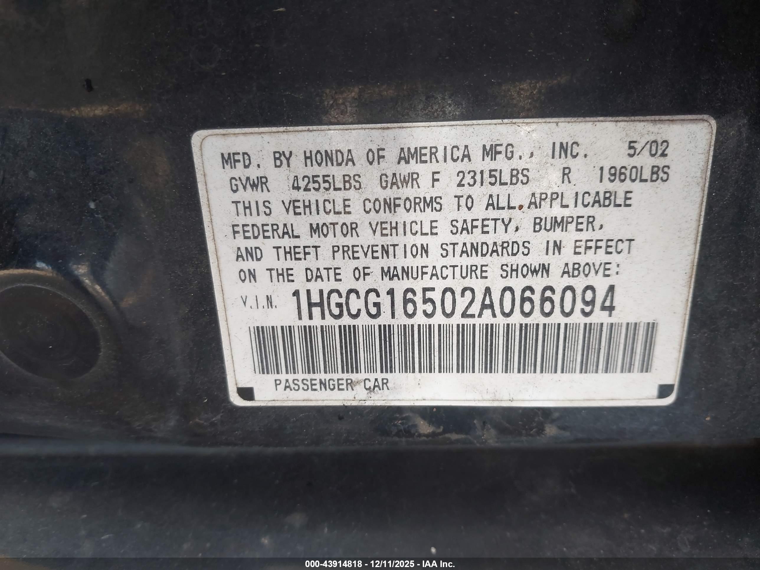 HONDA ACCORD image 9