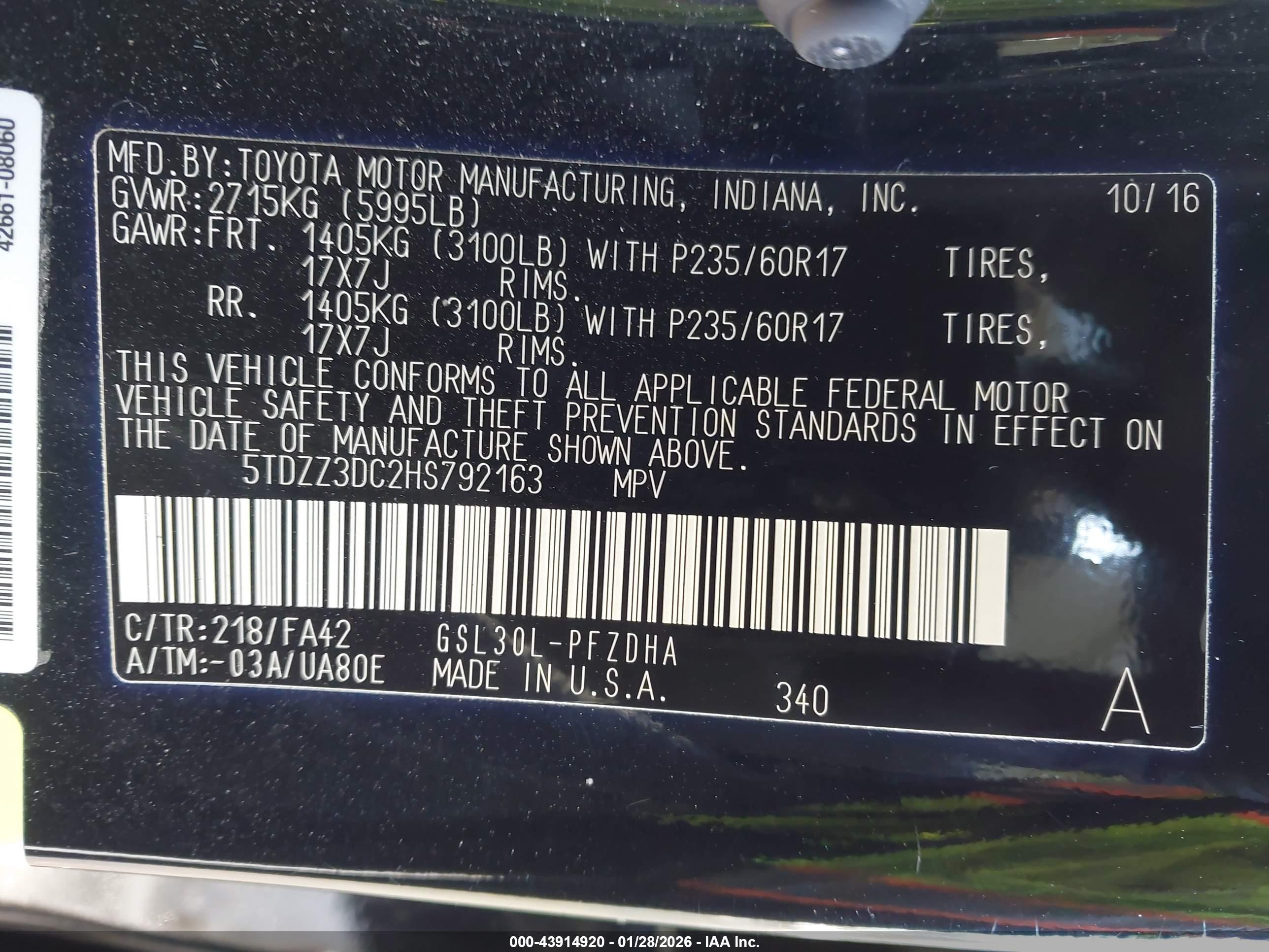 TOYOTA SIENNA image 9