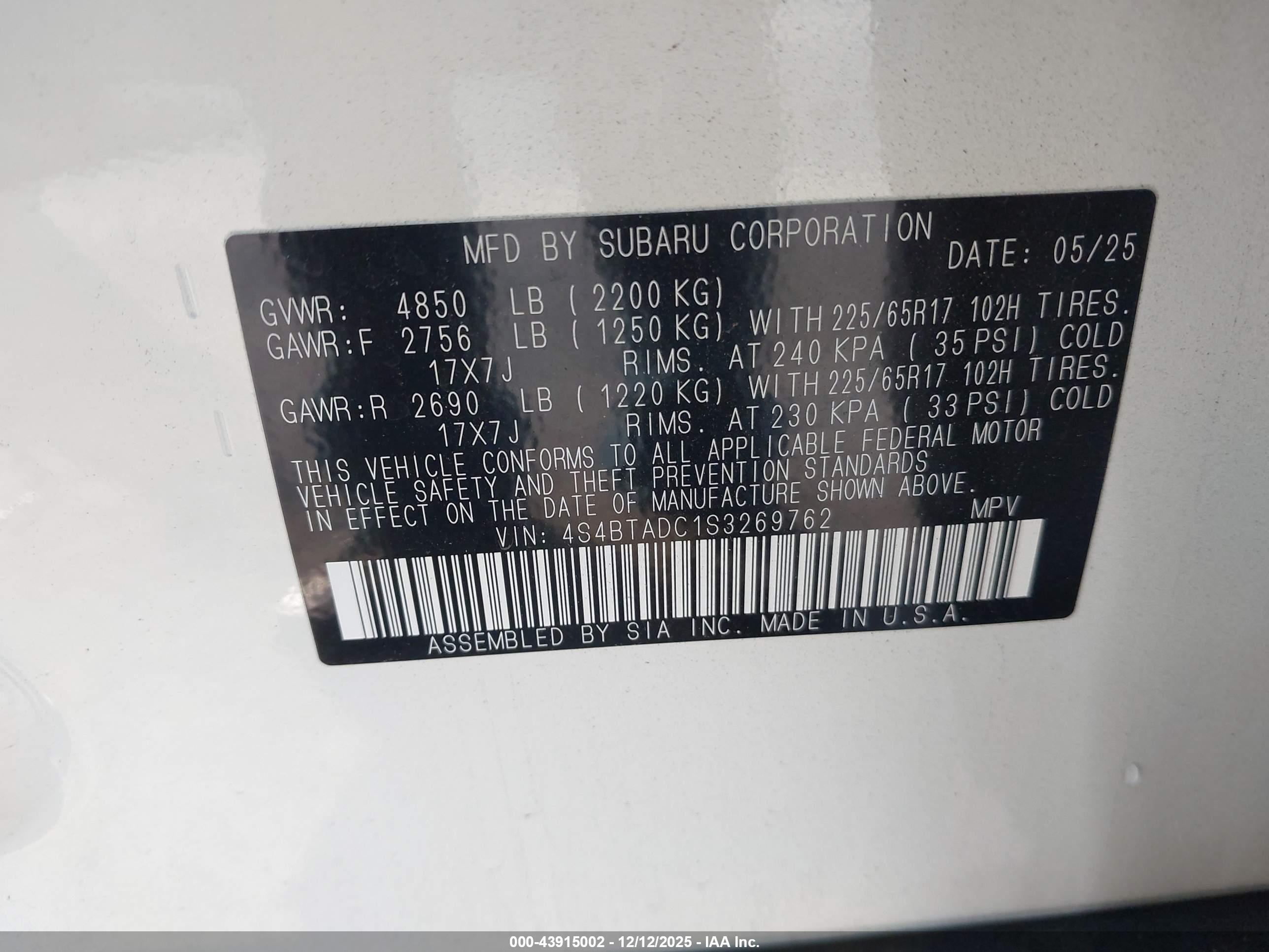 SUBARU OUTBACK image 9