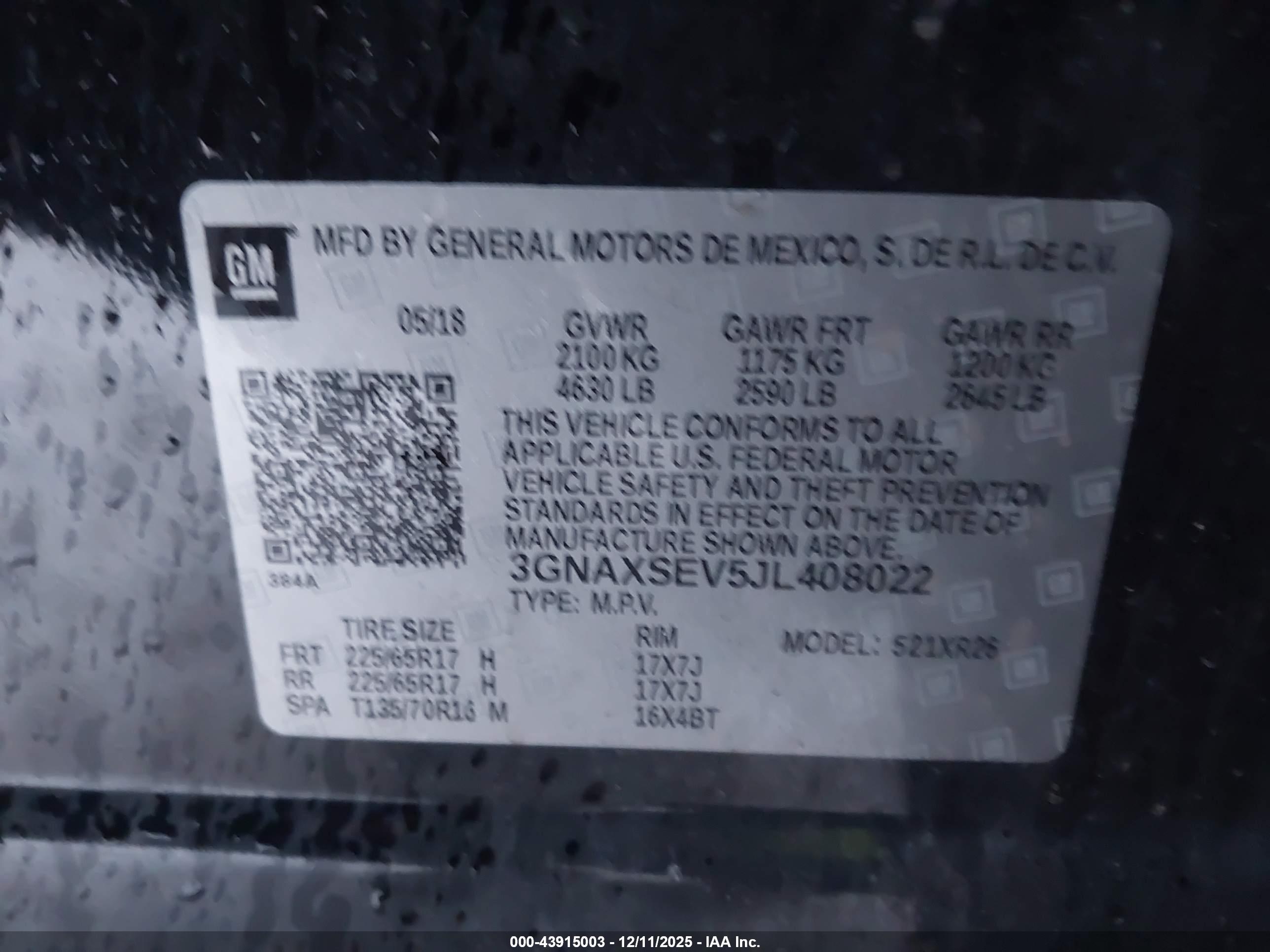 CHEVROLET EQUINOX image 9