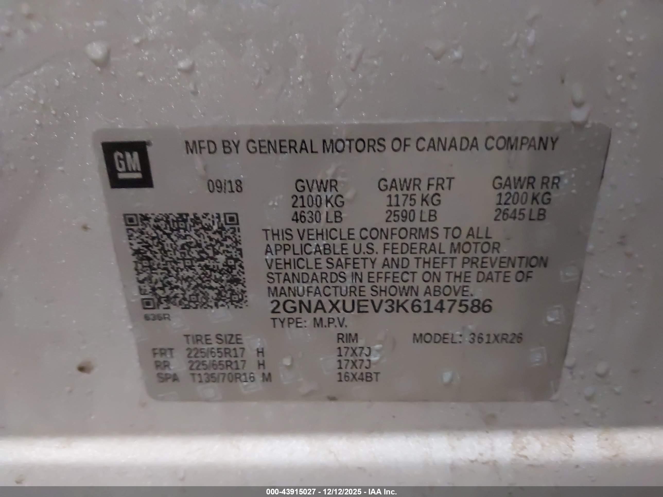 CHEVROLET EQUINOX image 9