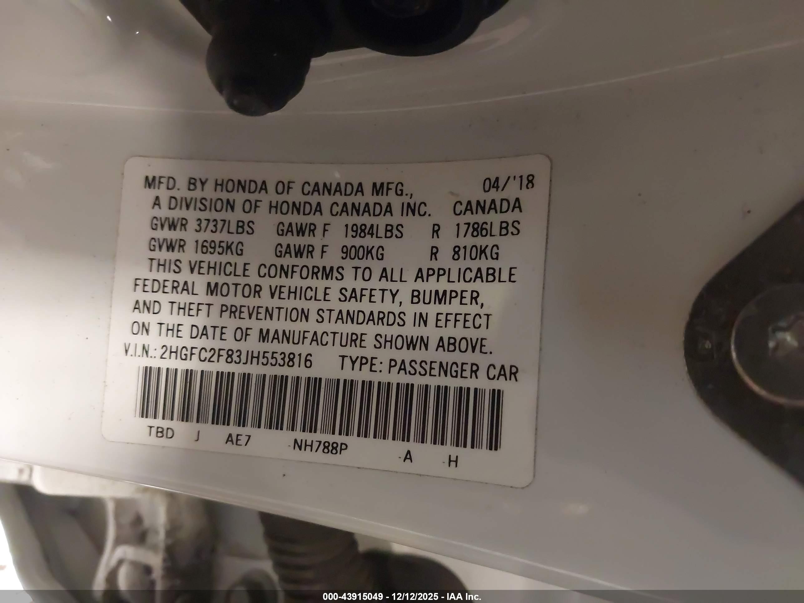 HONDA CIVIC image 9