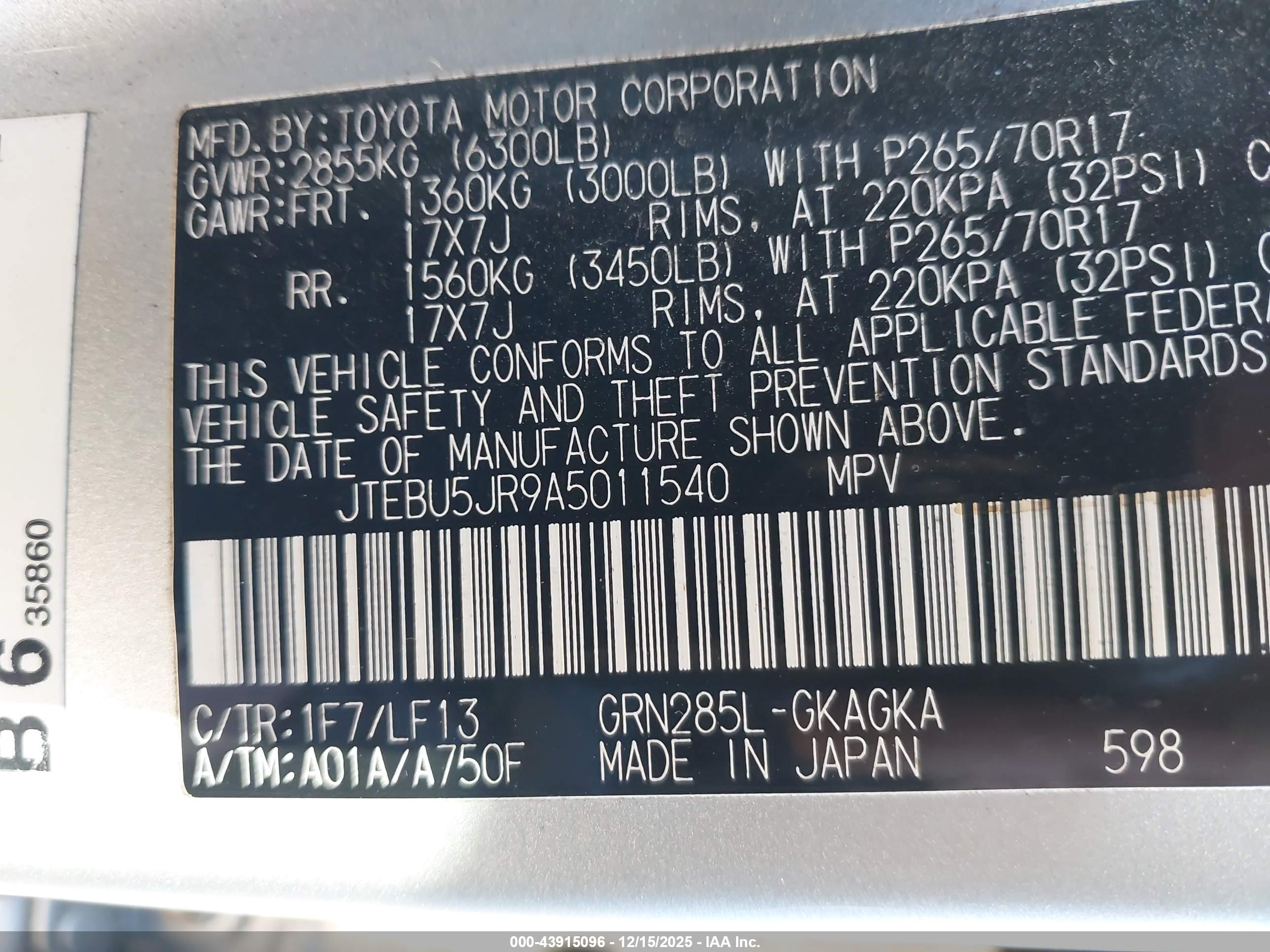 TOYOTA 4RUNNER image 9