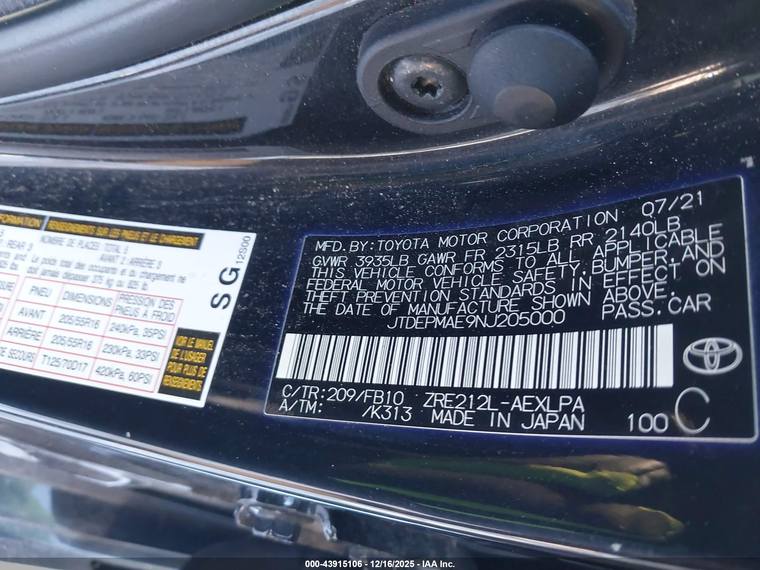 TOYOTA COROLLA image 9