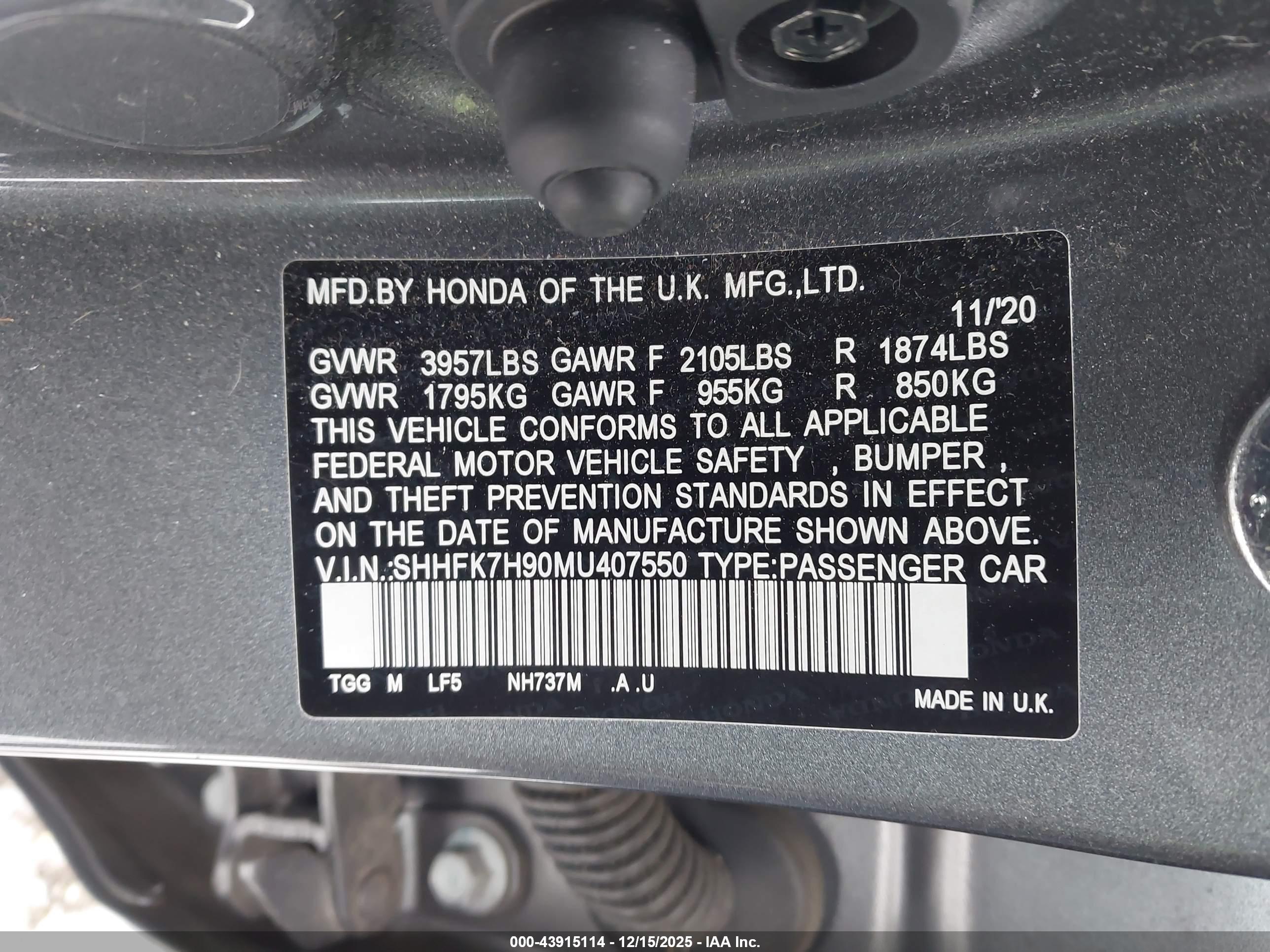 HONDA CIVIC image 9