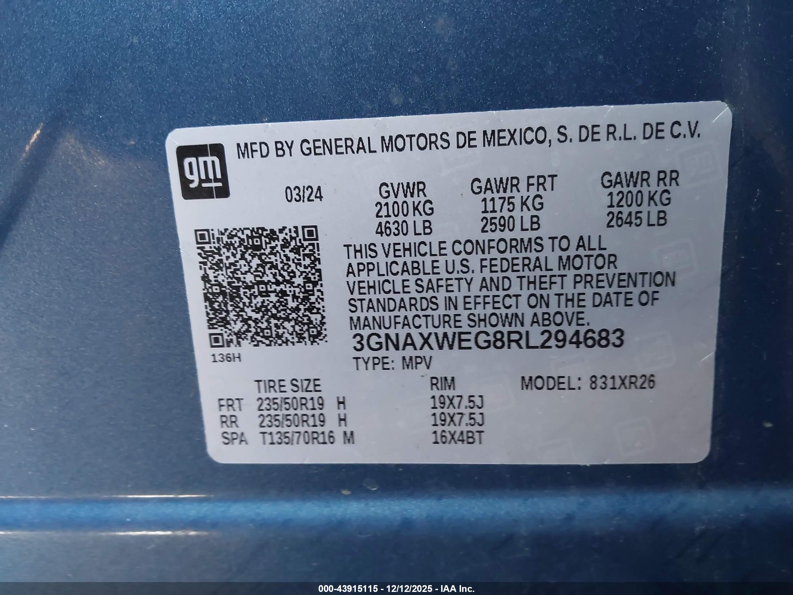 CHEVROLET EQUINOX image 9