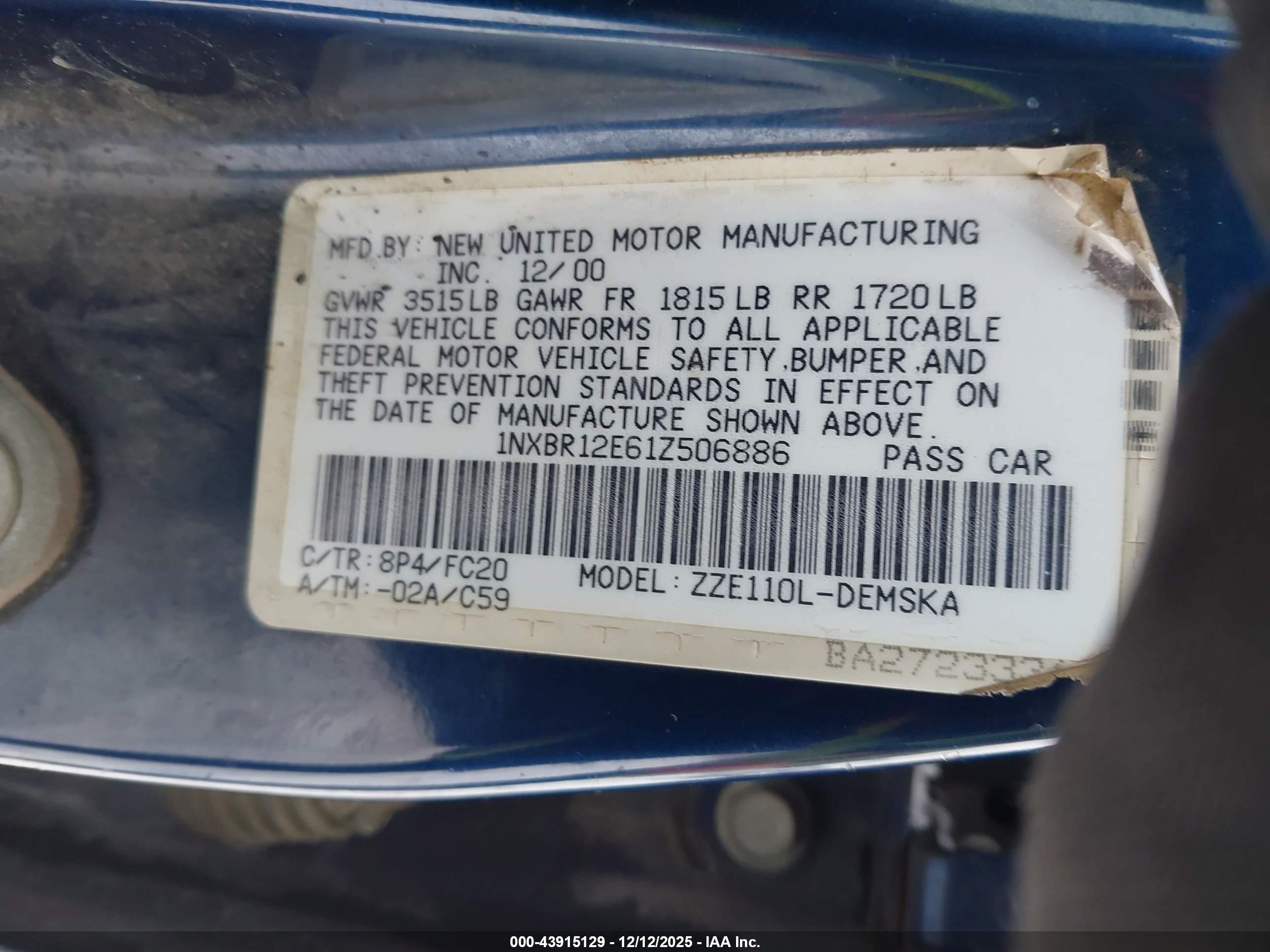 TOYOTA COROLLA image 9
