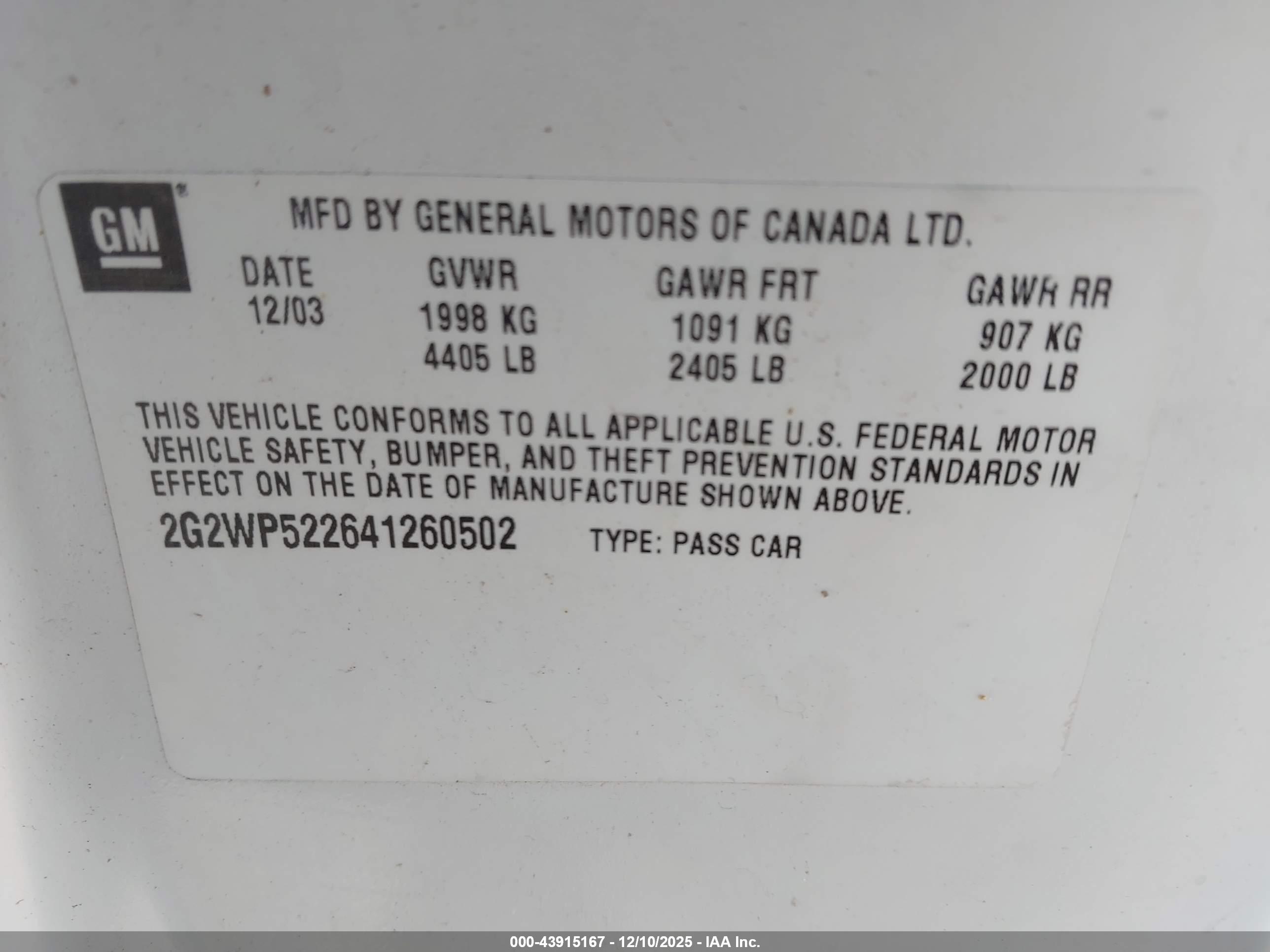 PONTIAC GRAND image 9