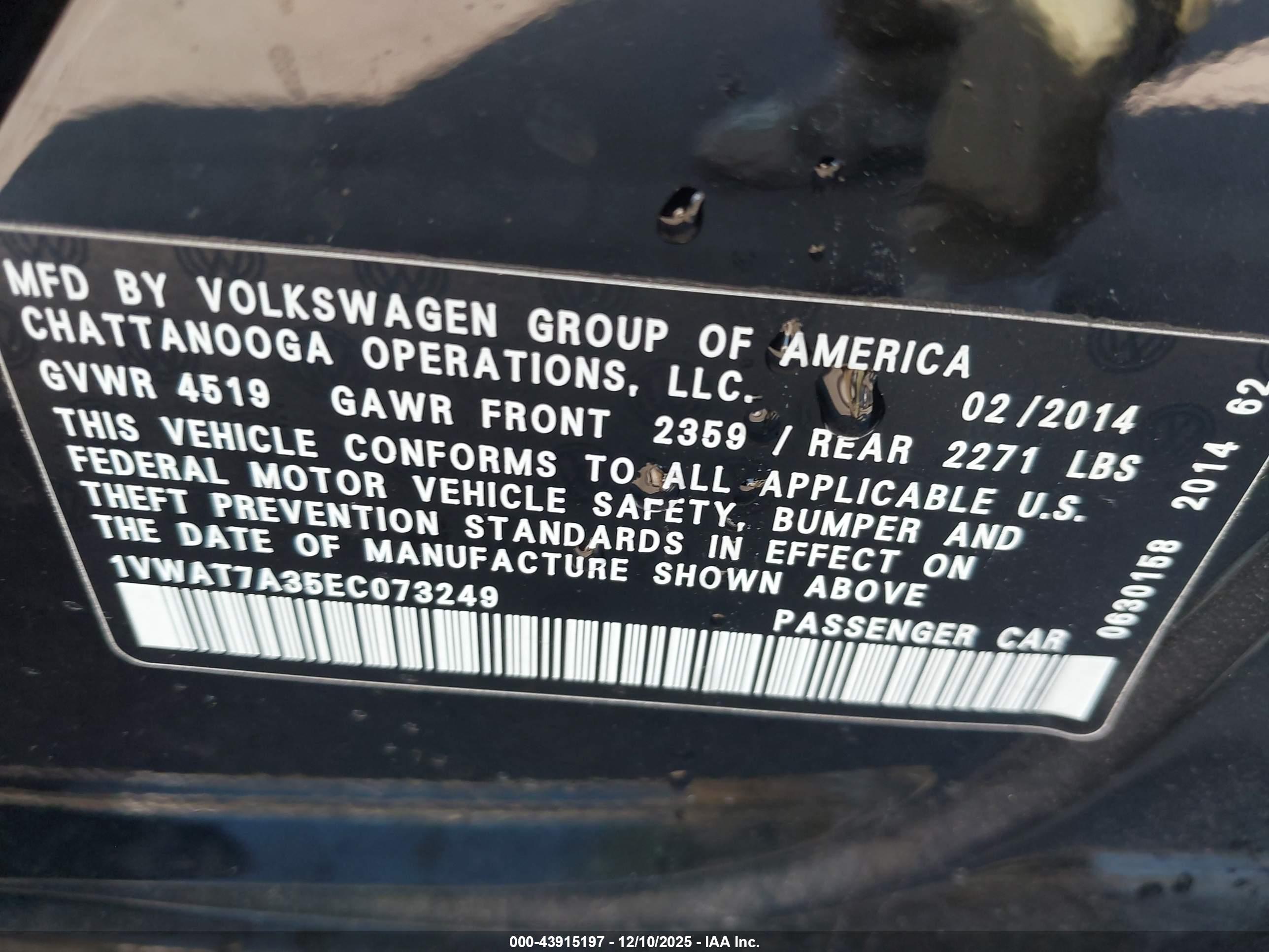 VOLKSWAGEN PASSAT image 9