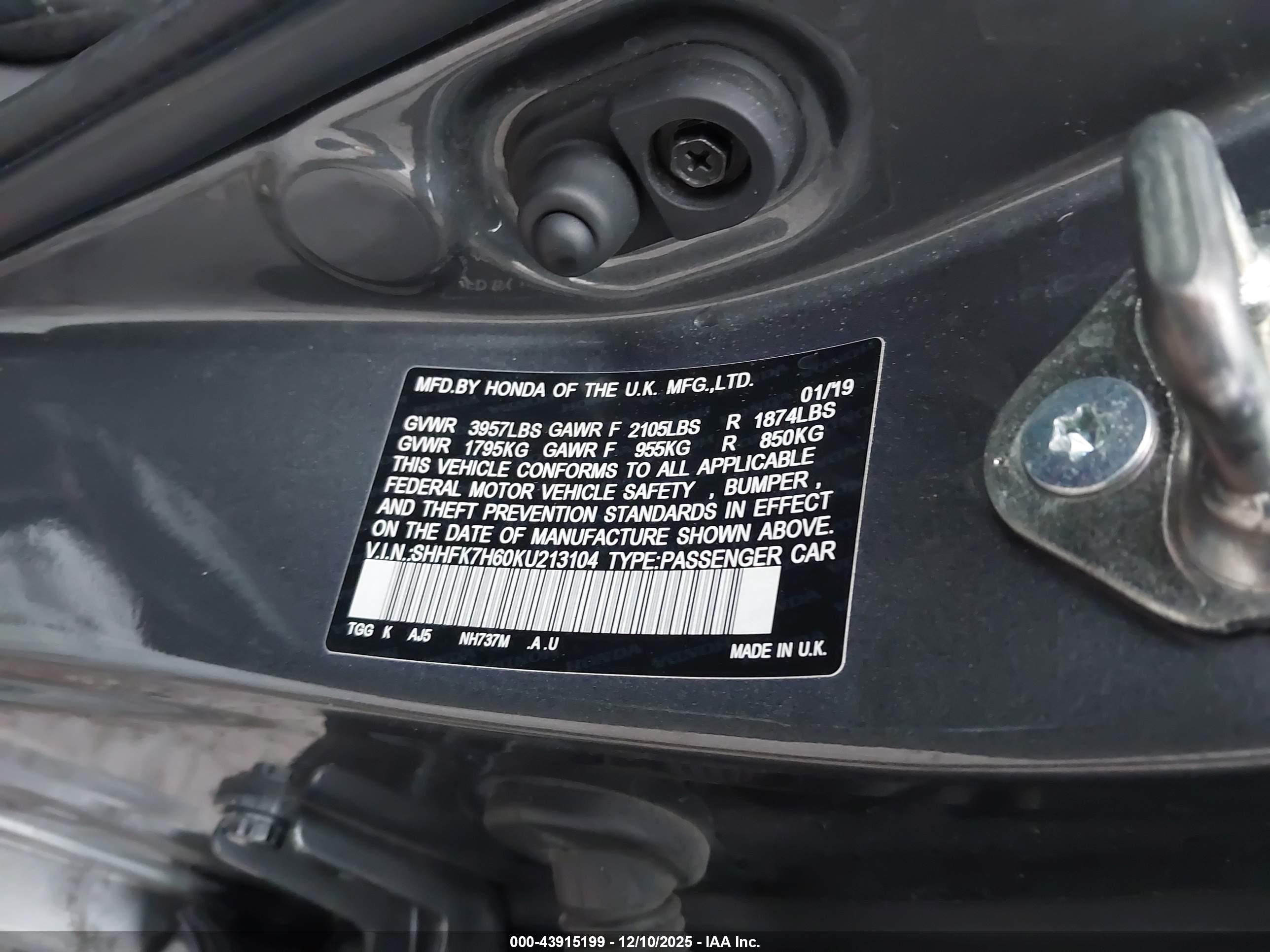 HONDA CIVIC image 9