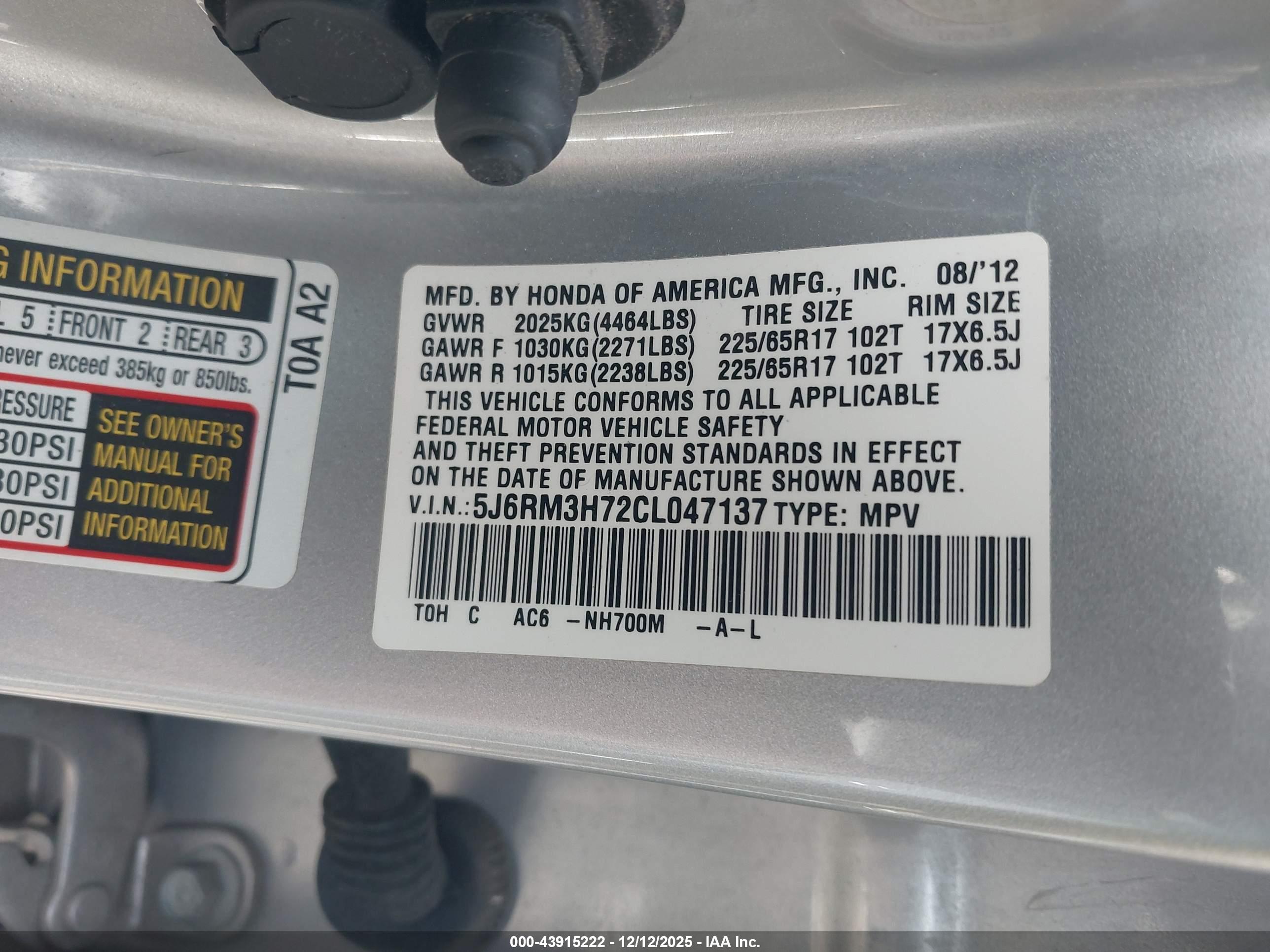 HONDA CR-V image 9