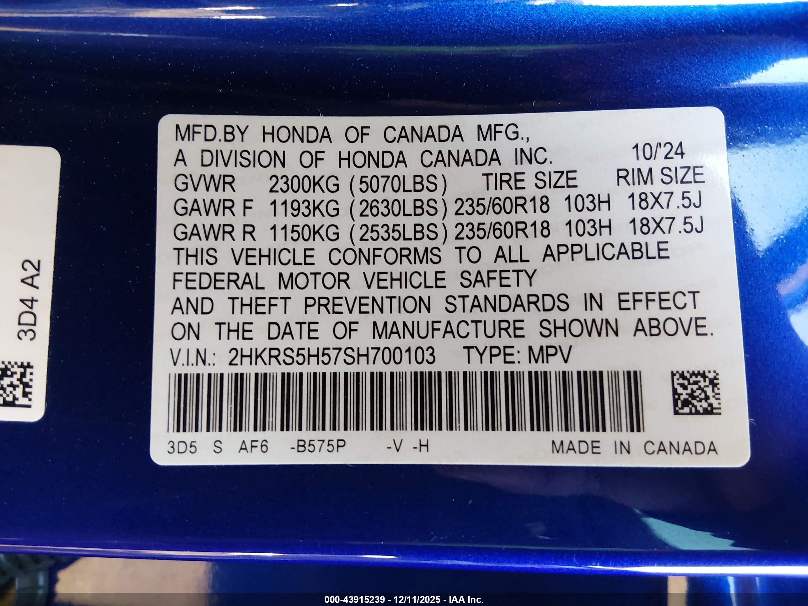 HONDA CR-V image 9