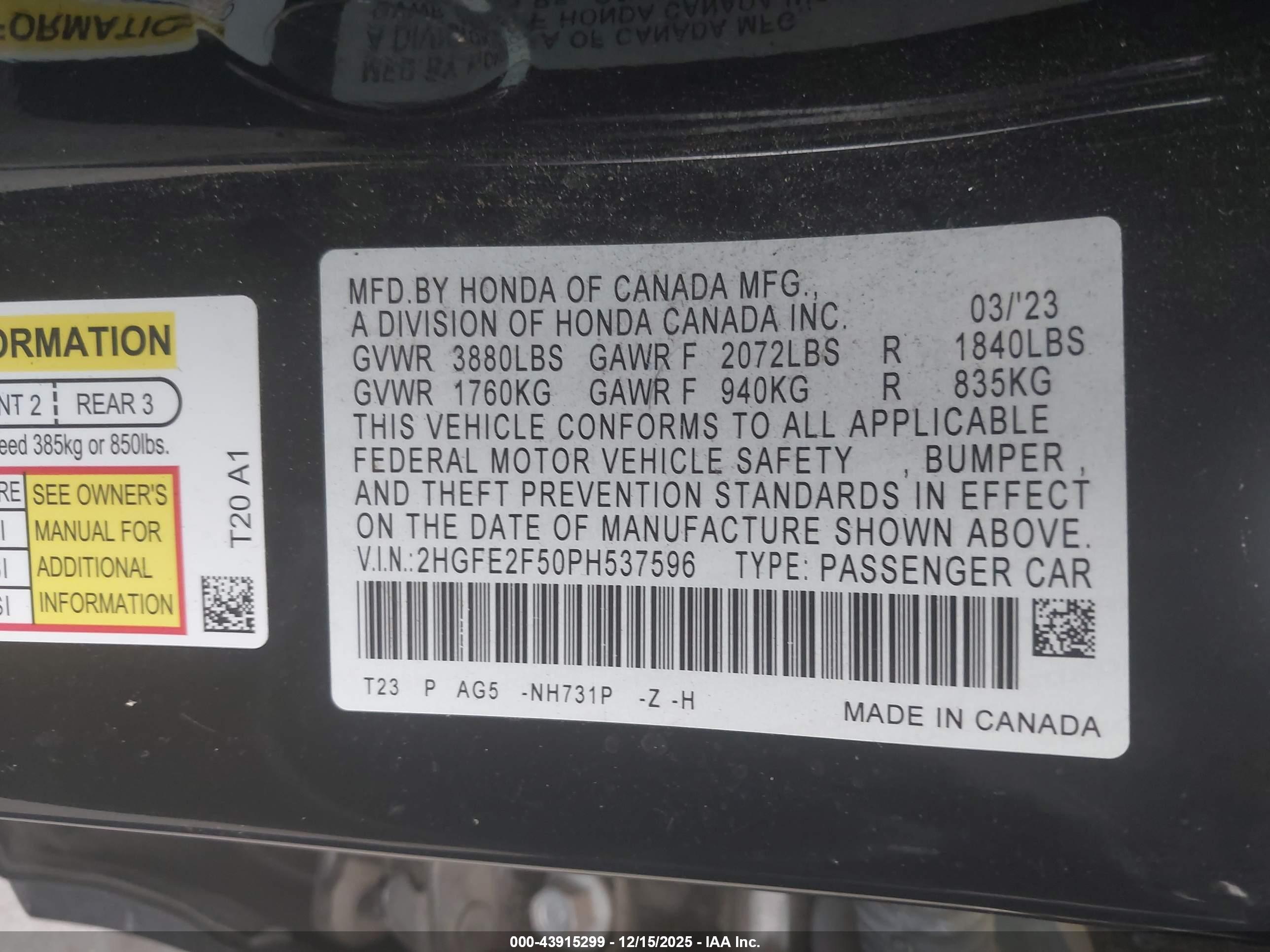 HONDA CIVIC image 9
