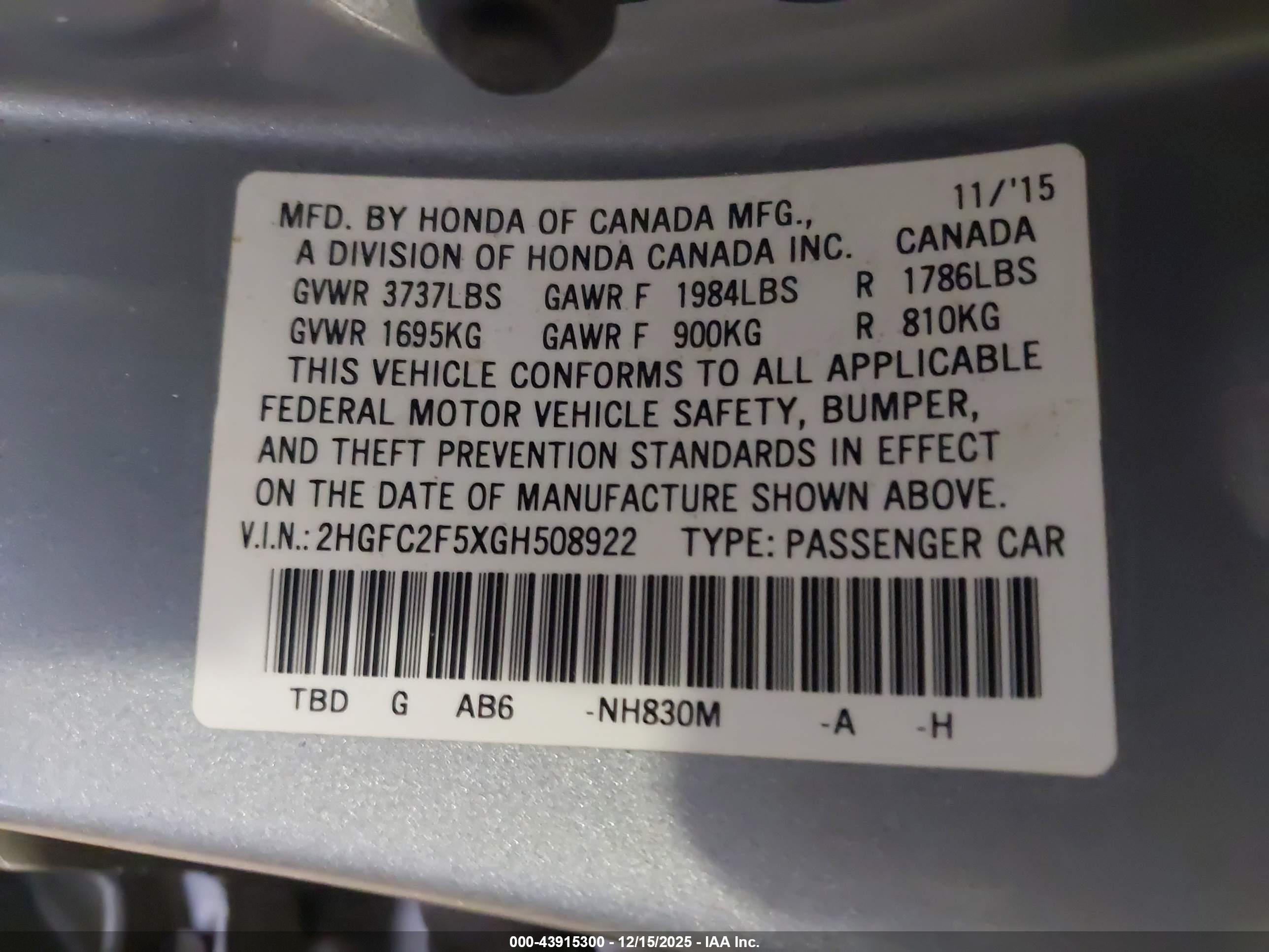 HONDA CIVIC image 9
