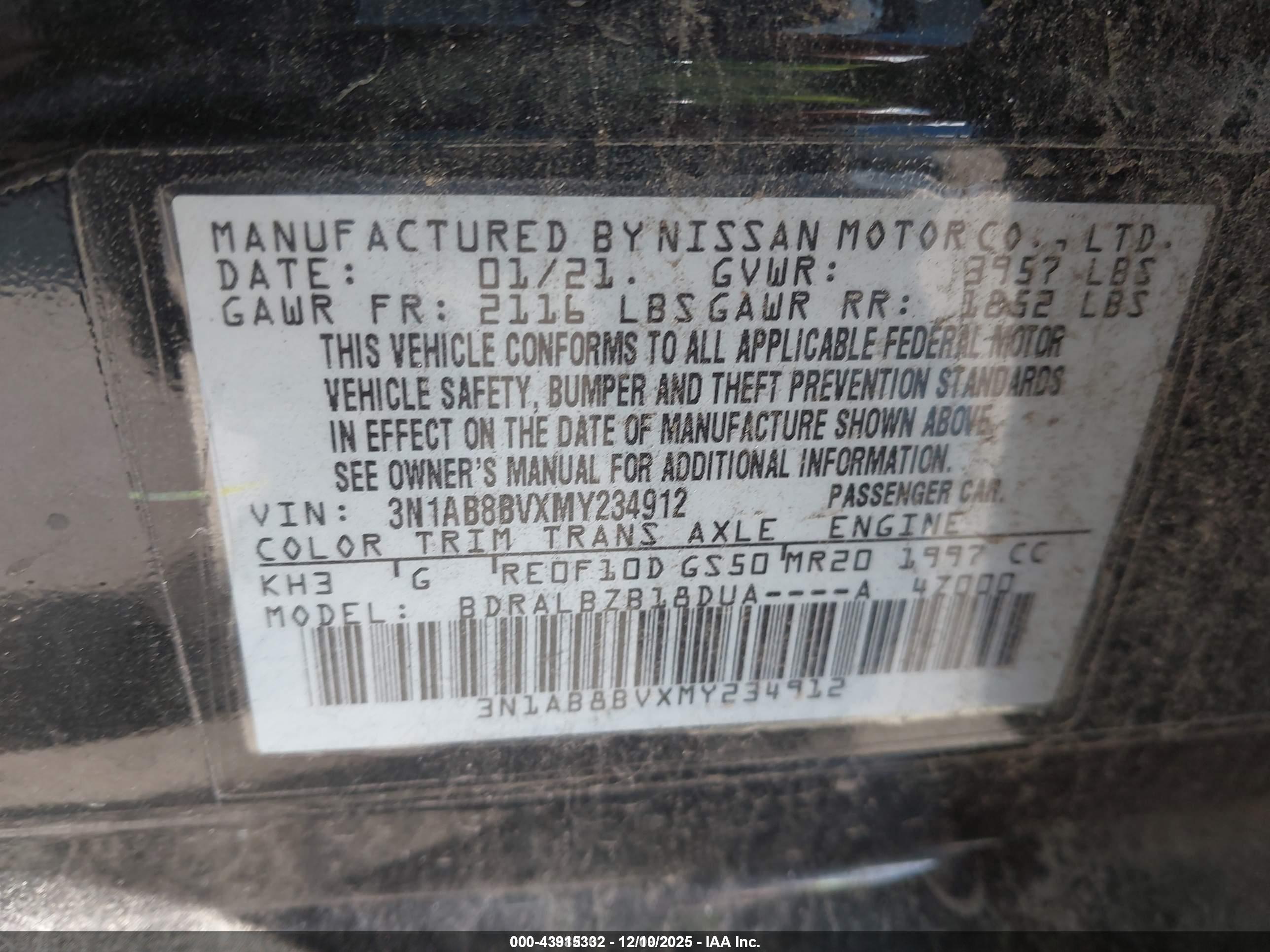 NISSAN SENTRA image 9