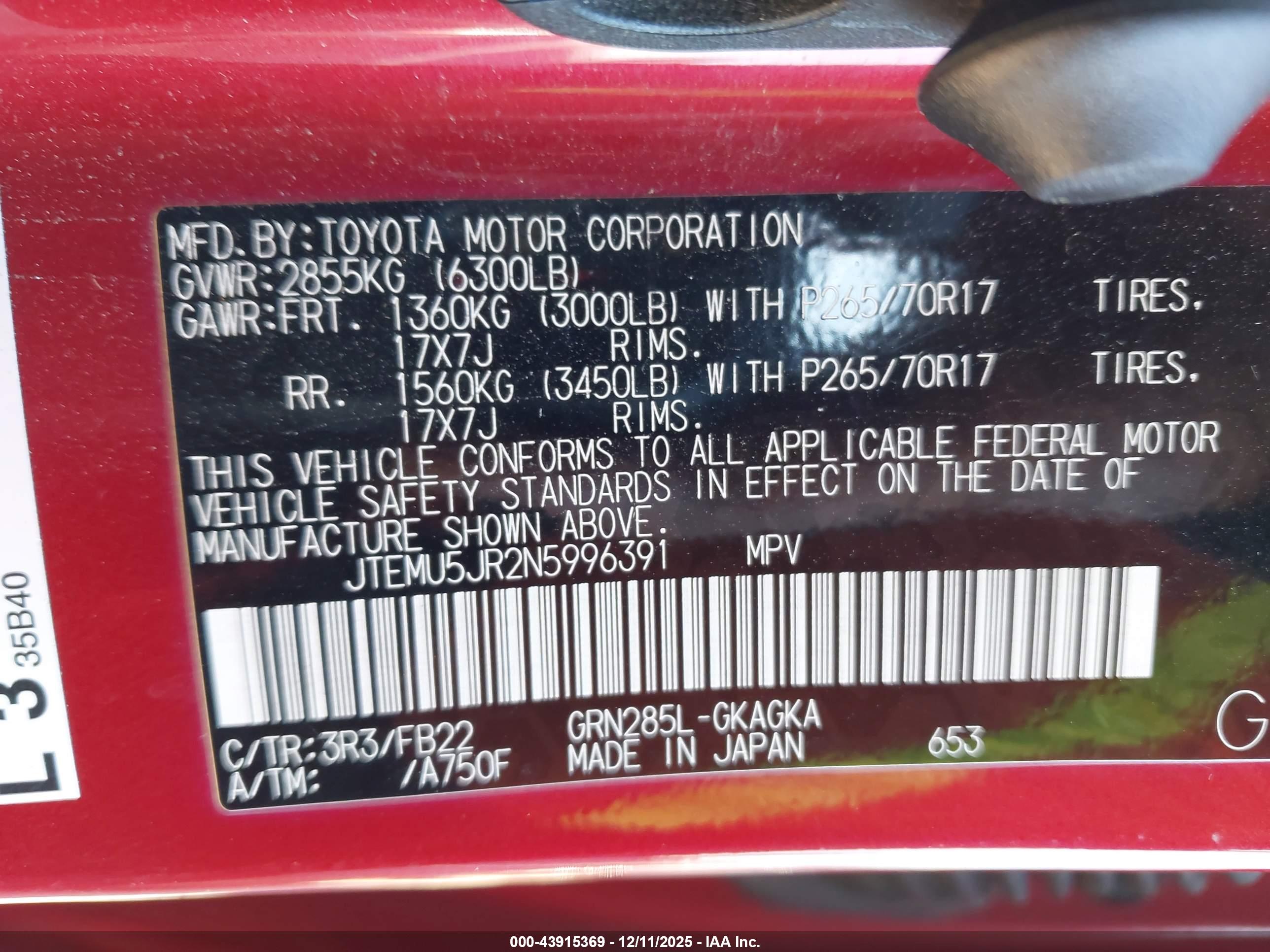 TOYOTA 4RUNNER image 9