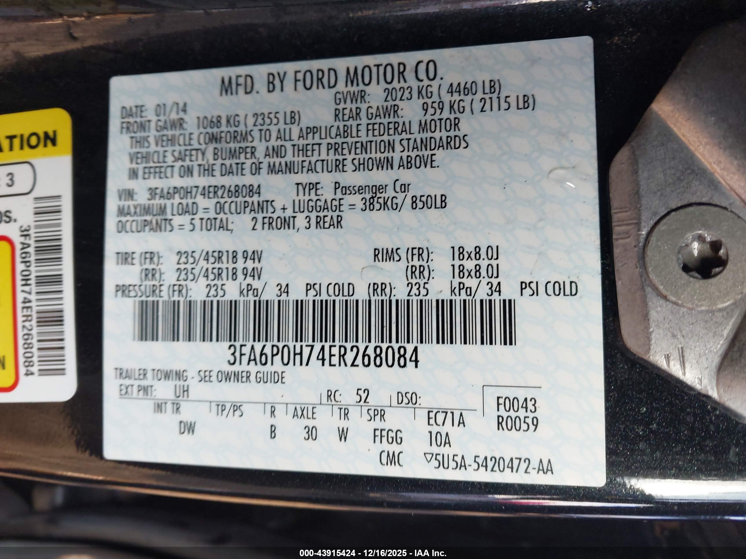 FORD FUSION image 9