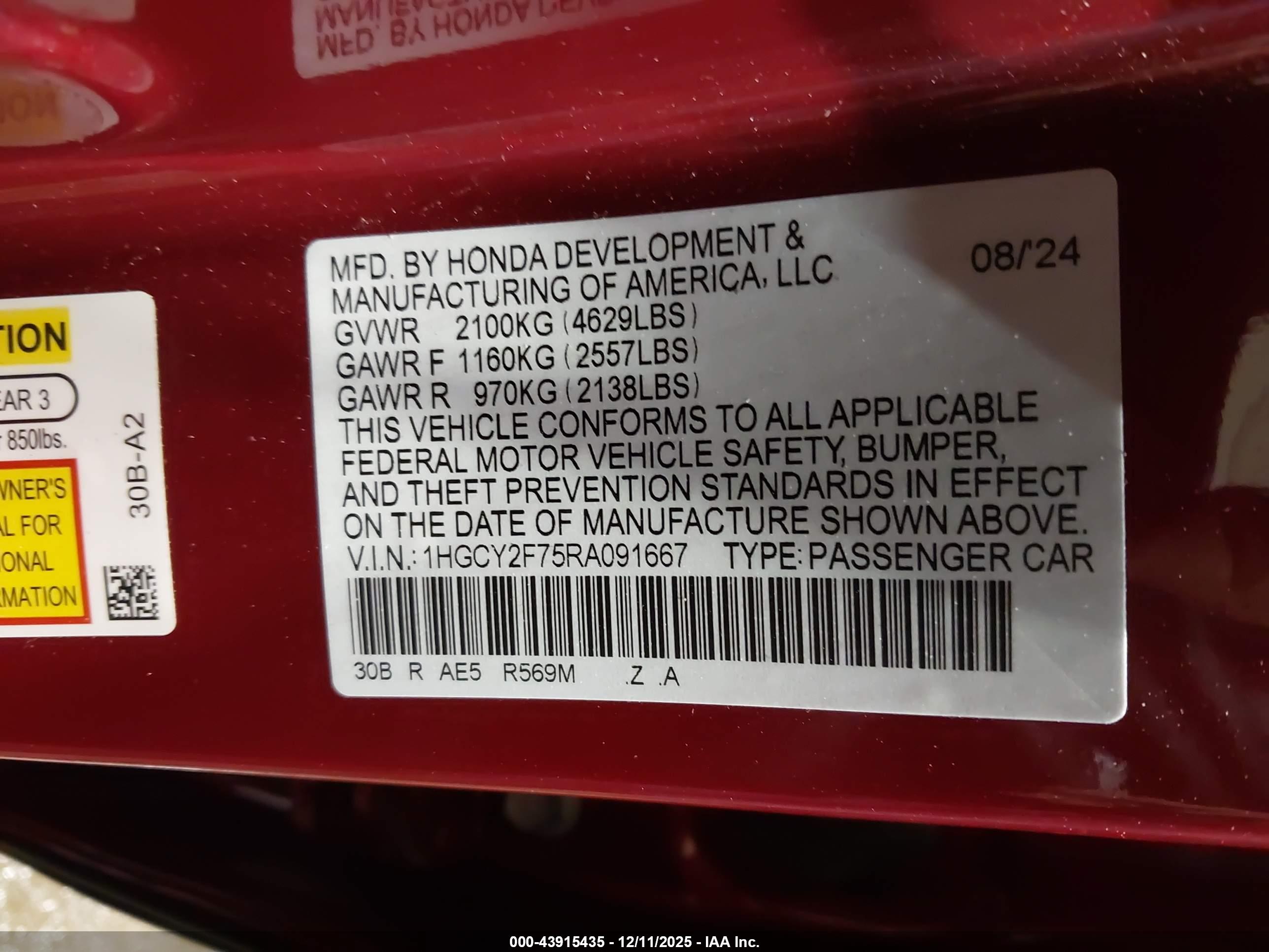HONDA ACCORD image 9