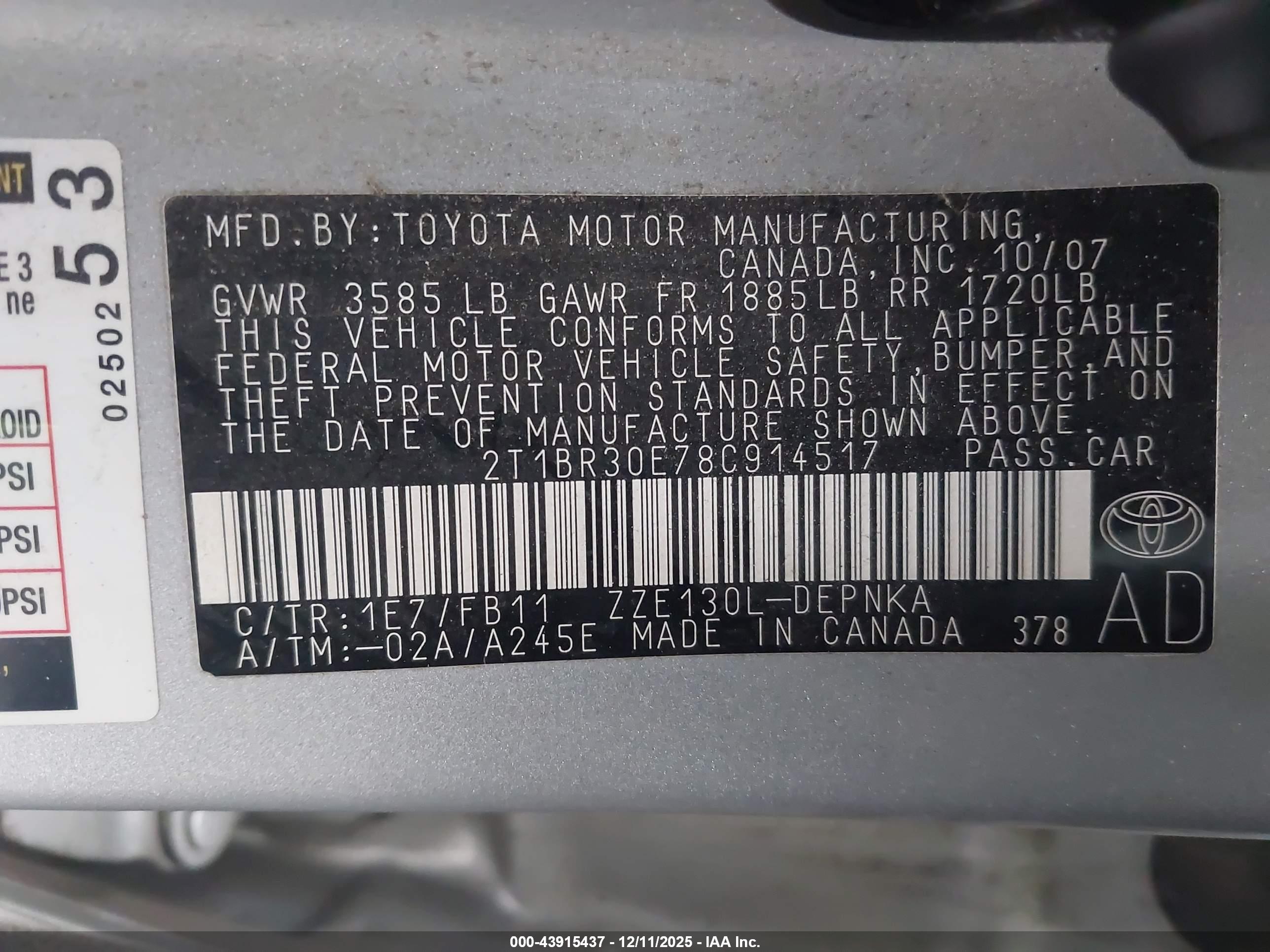 TOYOTA COROLLA image 9