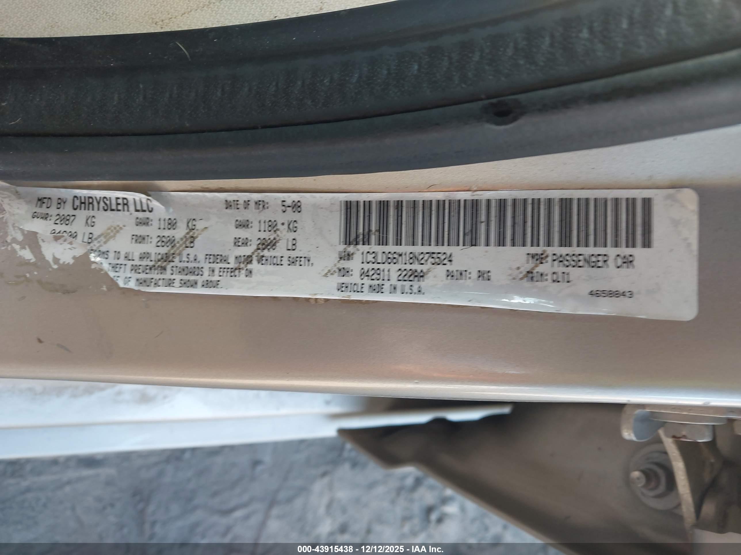 CHRYSLER SEBRING image 9