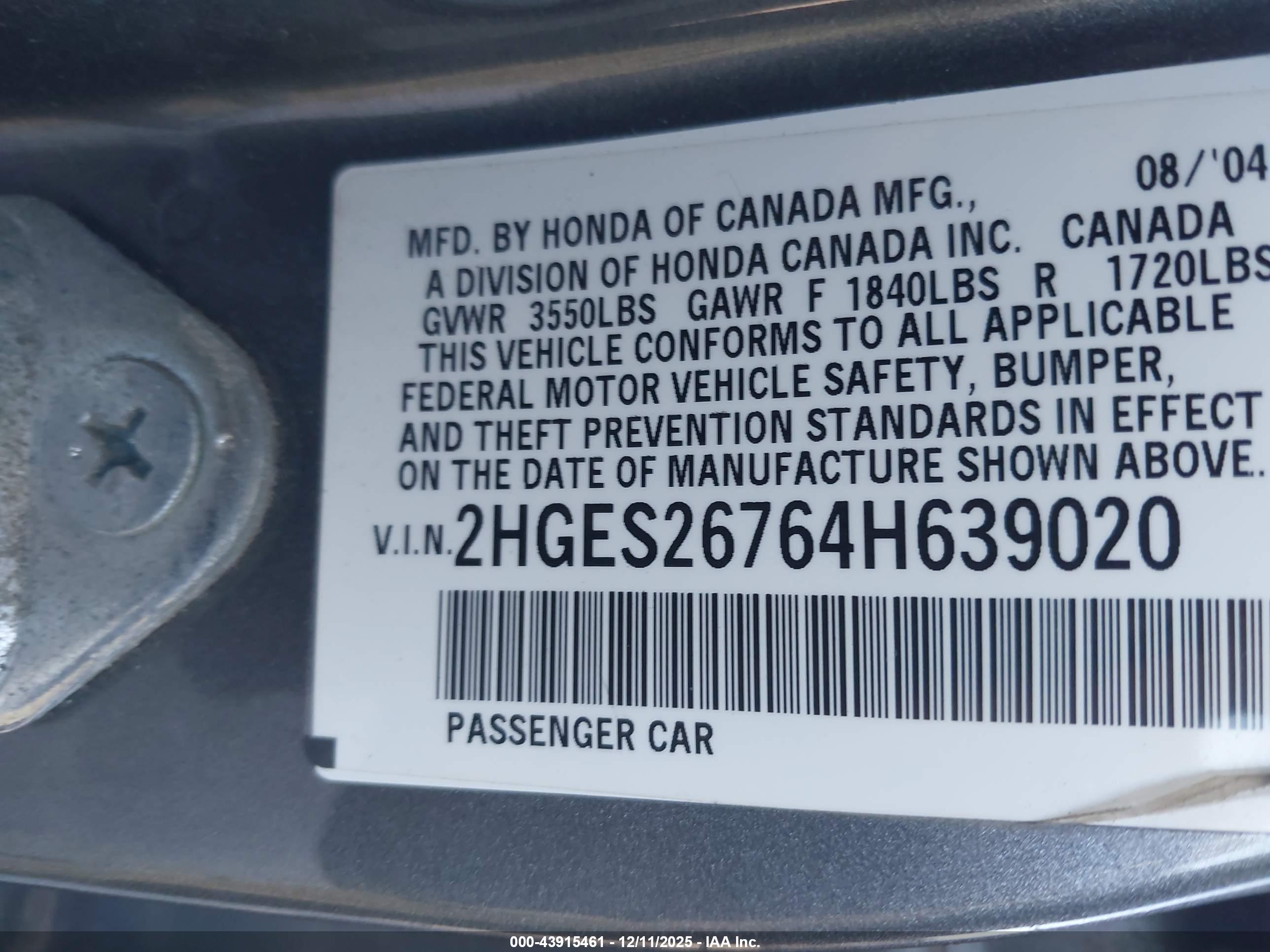 HONDA CIVIC image 9