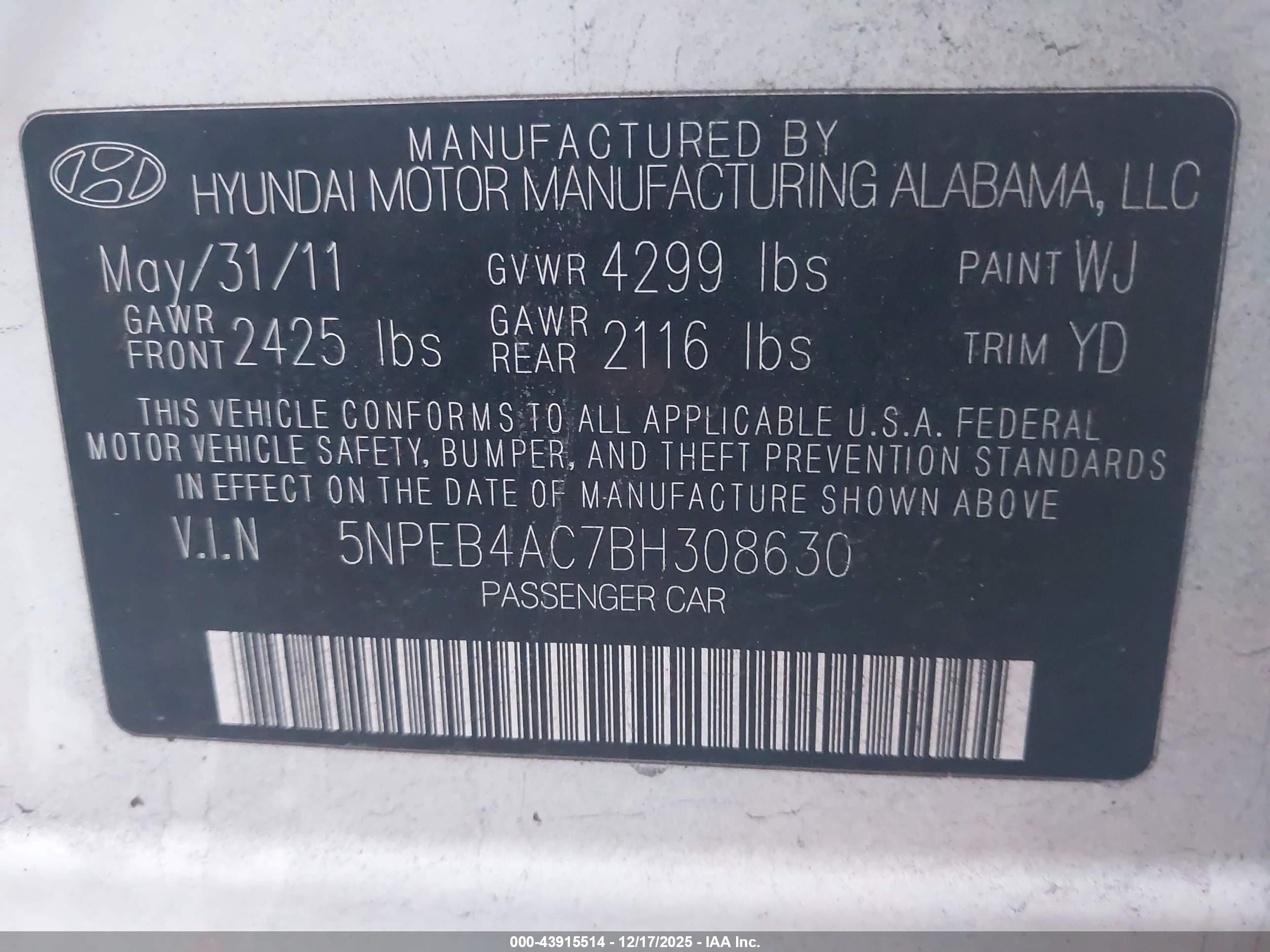 HYUNDAI SONATA image 9