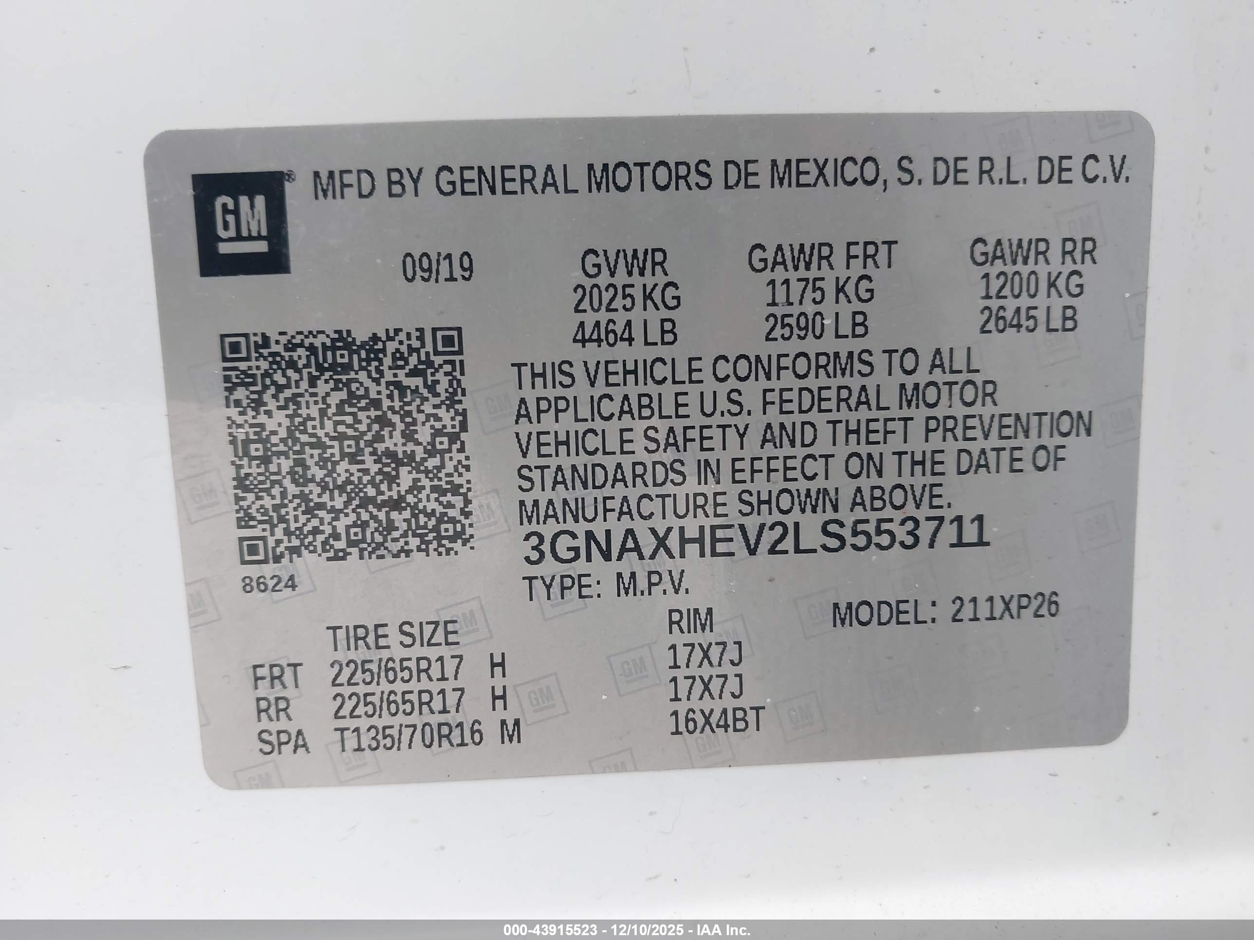 CHEVROLET EQUINOX image 9