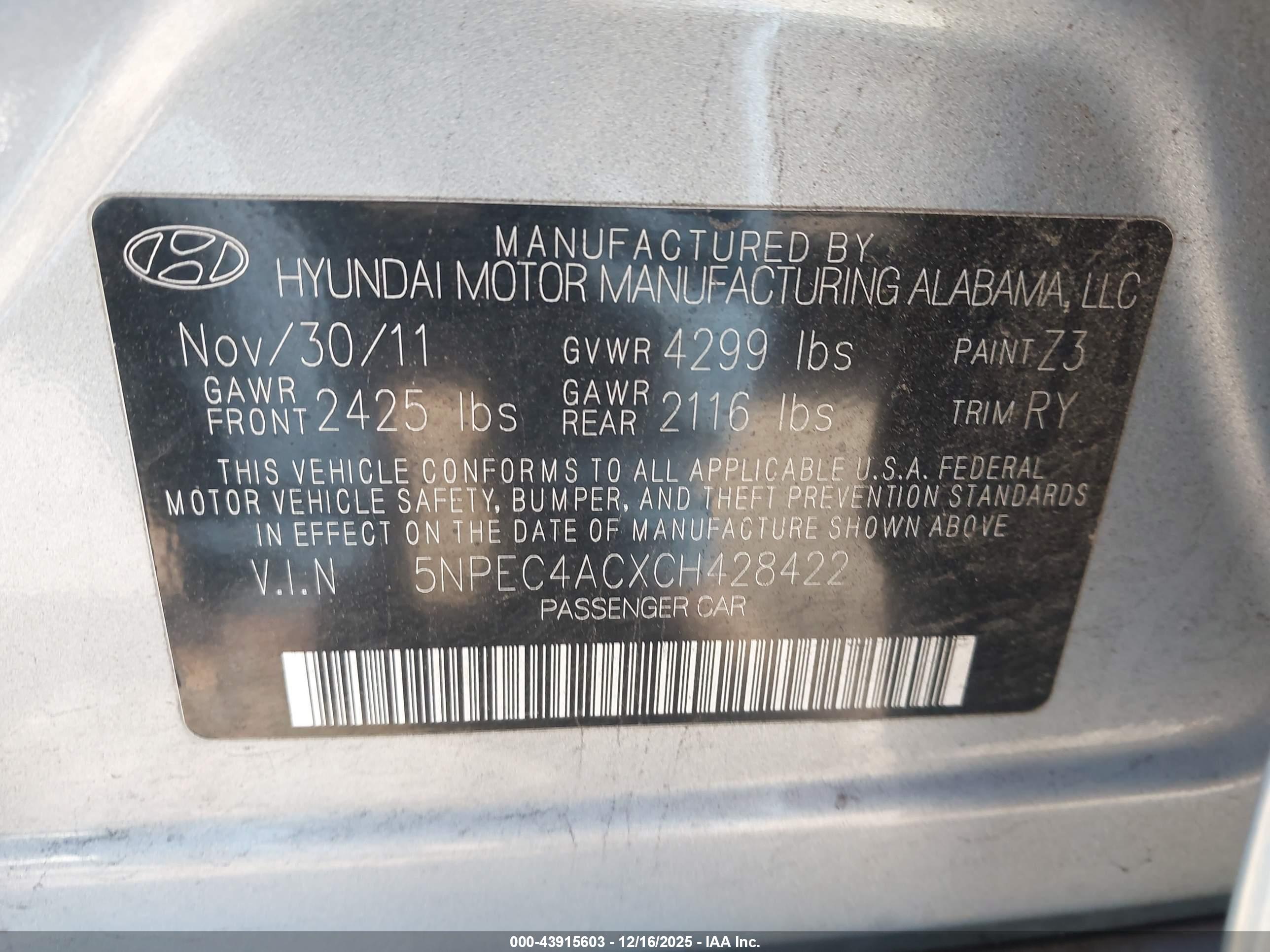 HYUNDAI SONATA image 9