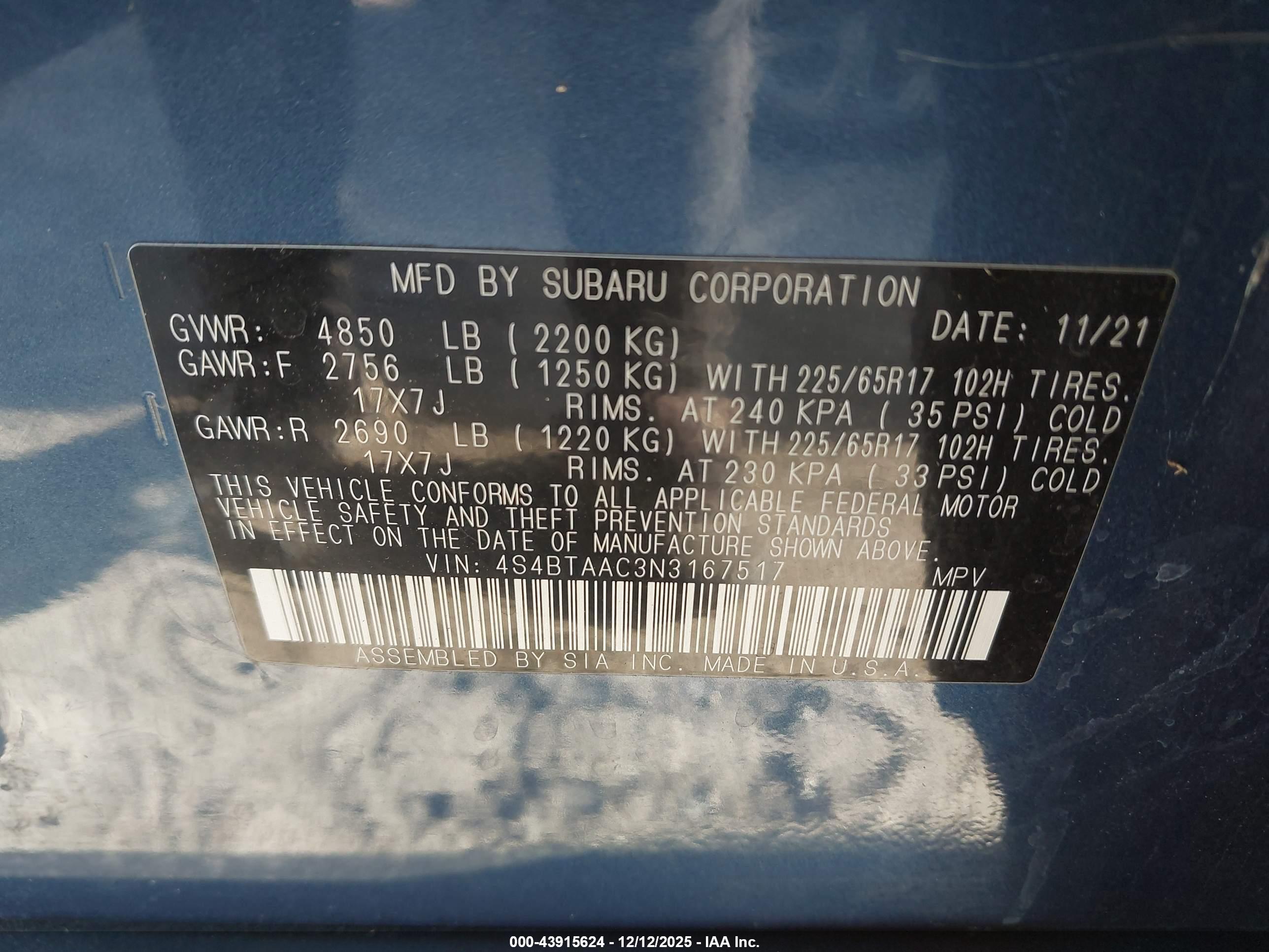 SUBARU OUTBACK image 9